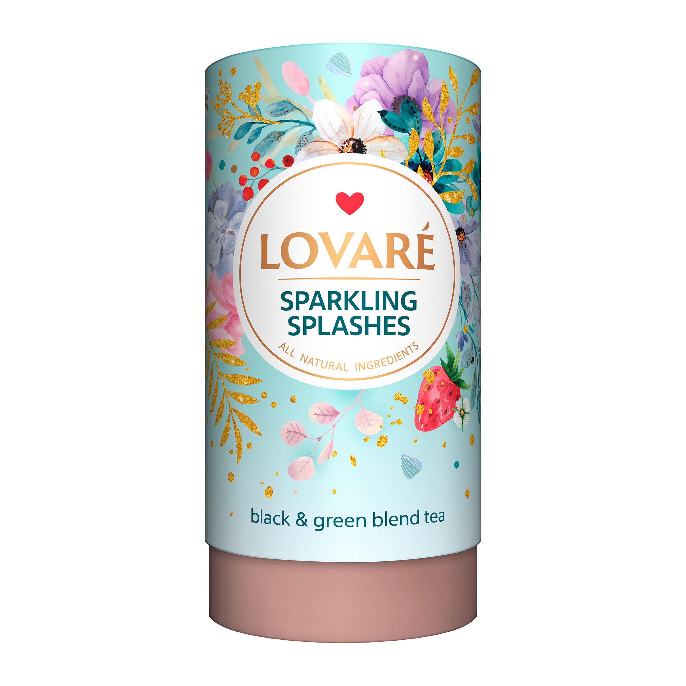 Sypaný zelený a černý čaj Champagne Splashes