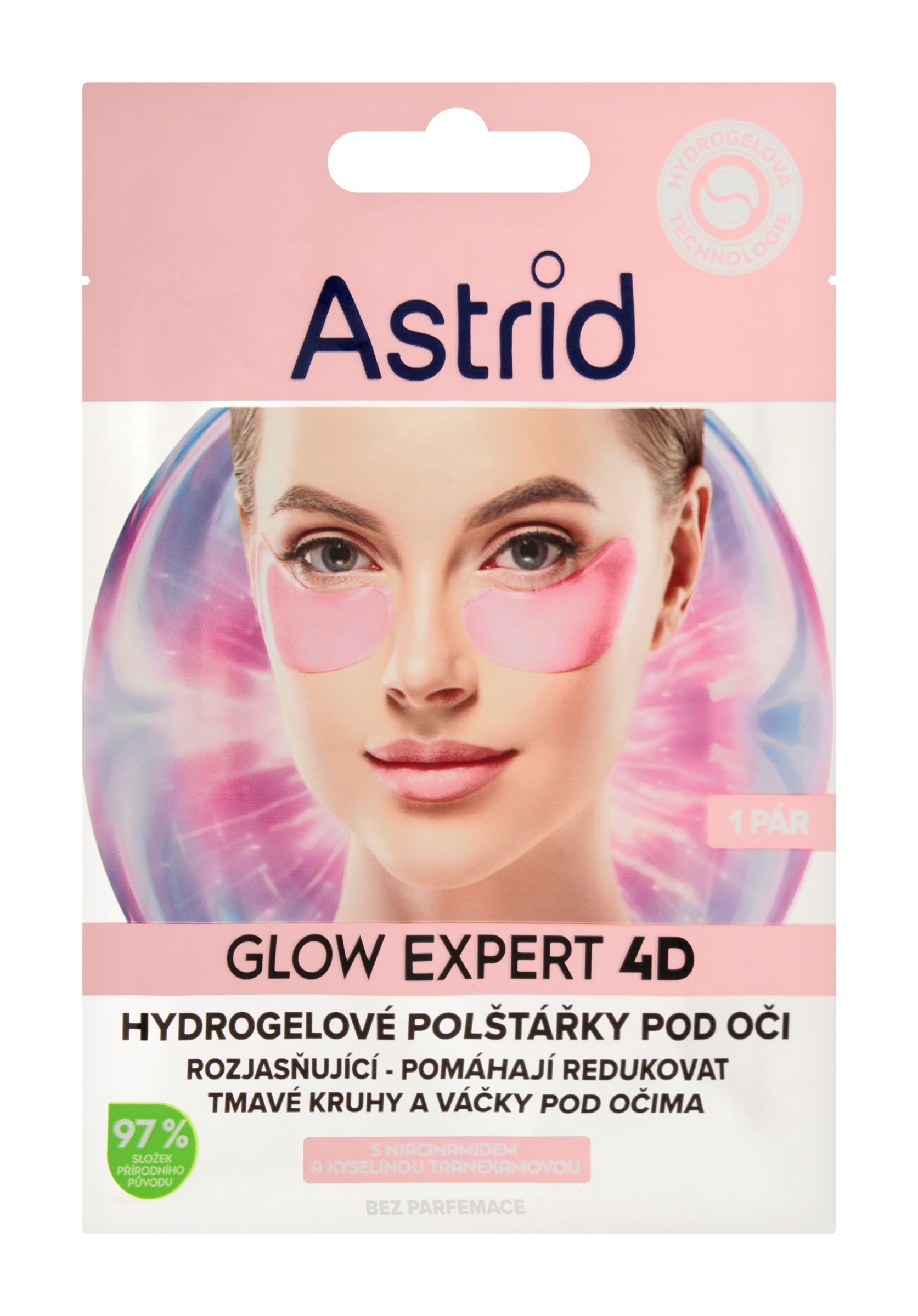 Hydrogelové polštářky pod oči Glow Expert 4D