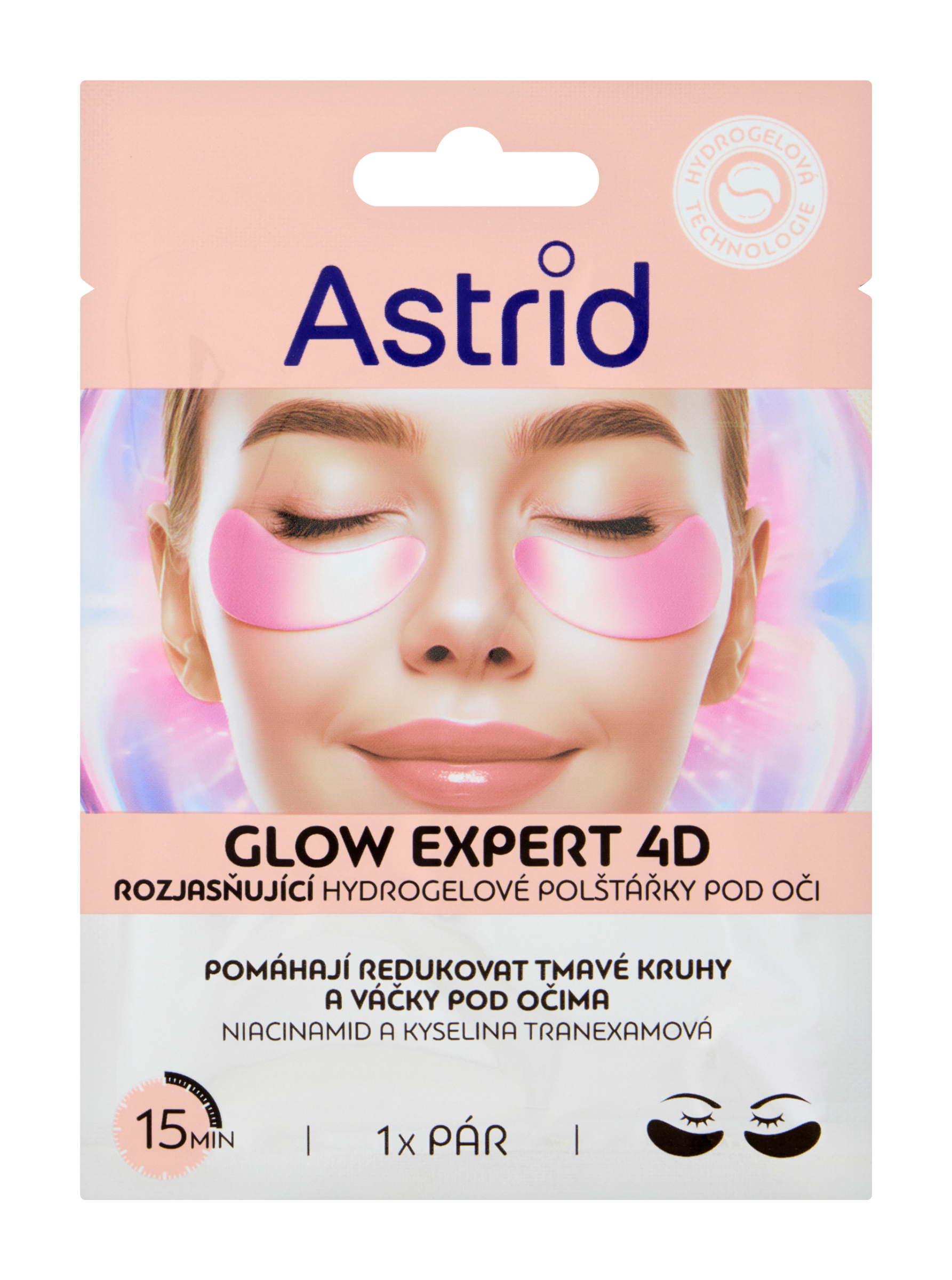 Polštářky pod oči Glow Expert 4D