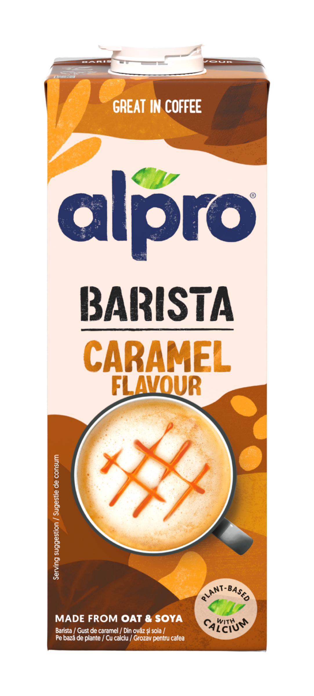 Ovesno-sójový nápoj Barista s karamelovou příchutí