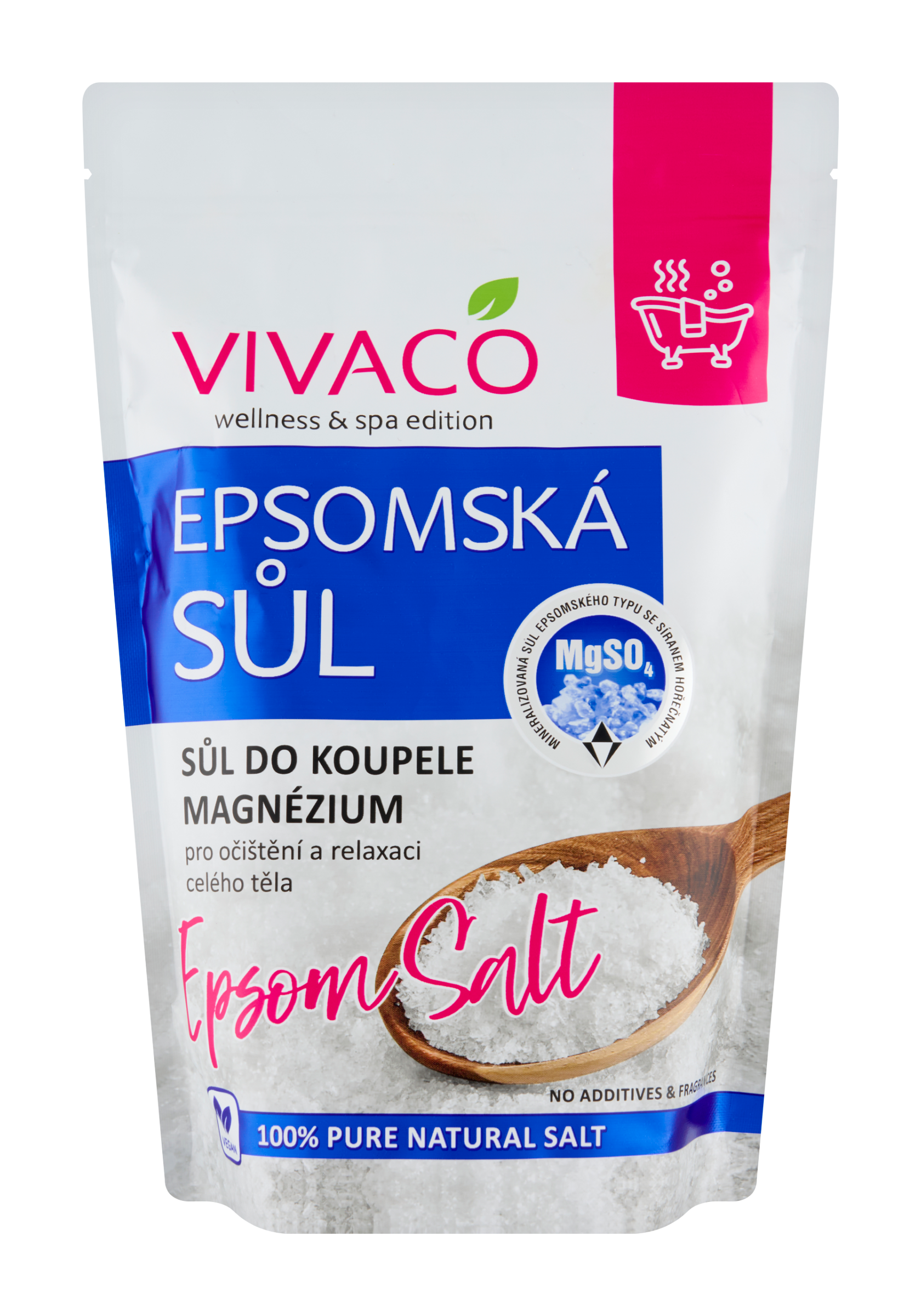 Epsomská sůl do koupele s magnéziem