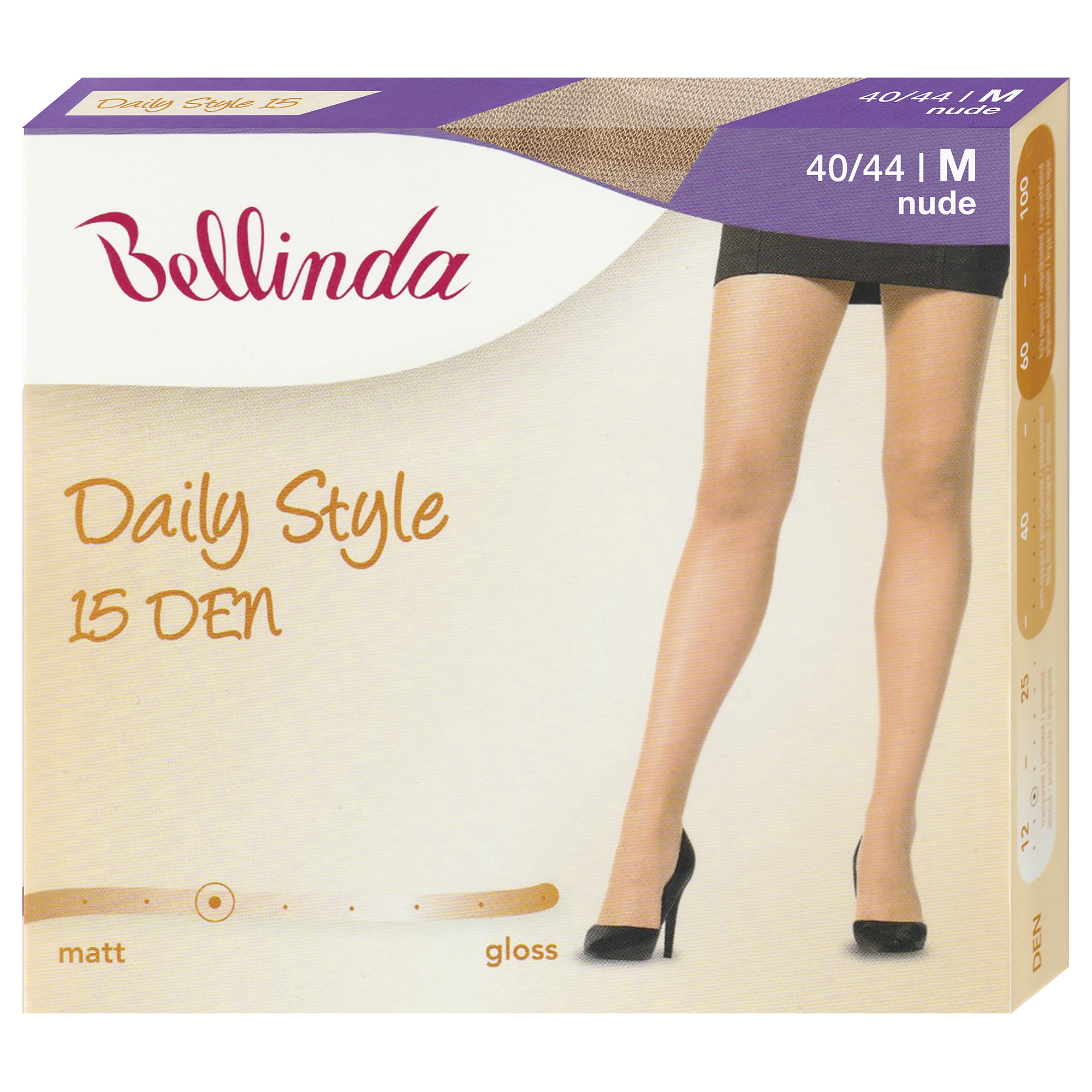 Bellinda Punčochové kalhoty Daily Style 15 DEN, tělové 40/44