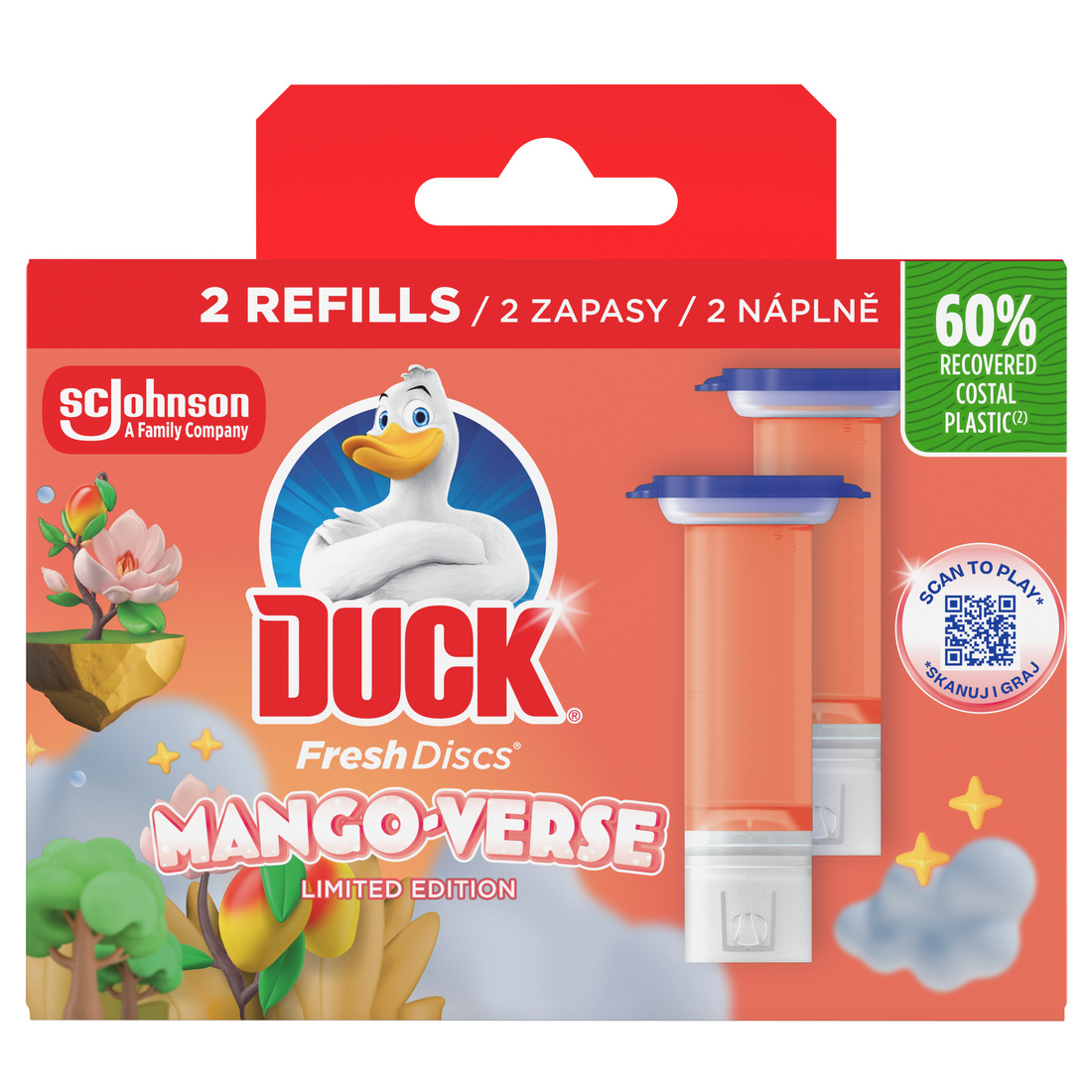 Duck Fresh Discs Mango Verse náhradní náplň 2 x 36 ml 72 ml