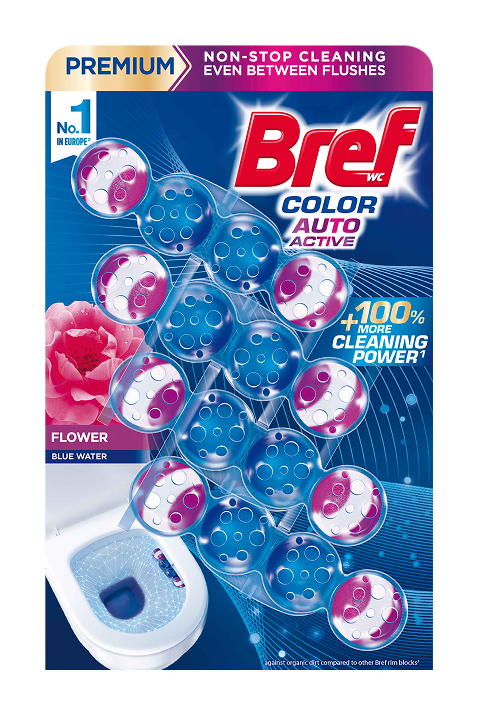 Tuhý WC blok Color Aktiv Flower