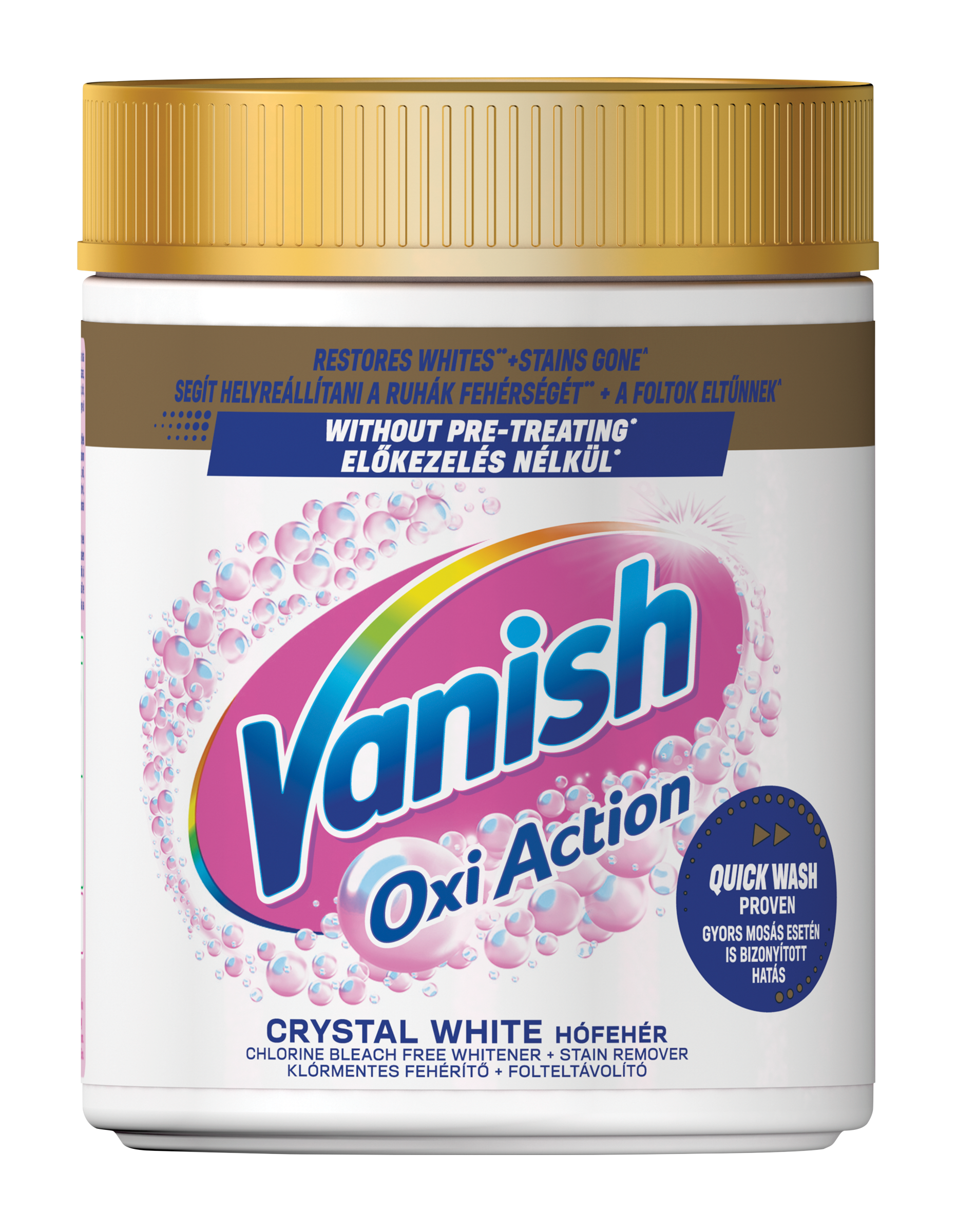 Prášek na bělení a odstranění skvrn Oxi Action Crystal White