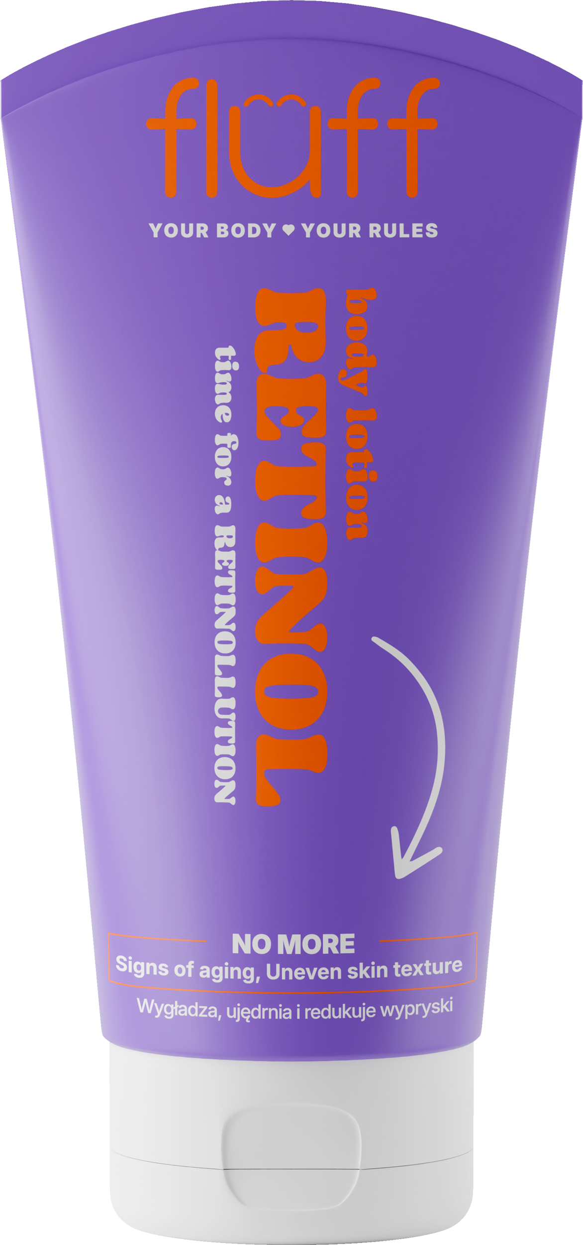 Fluff Omlazující tělové mléko Retinol 150 ml