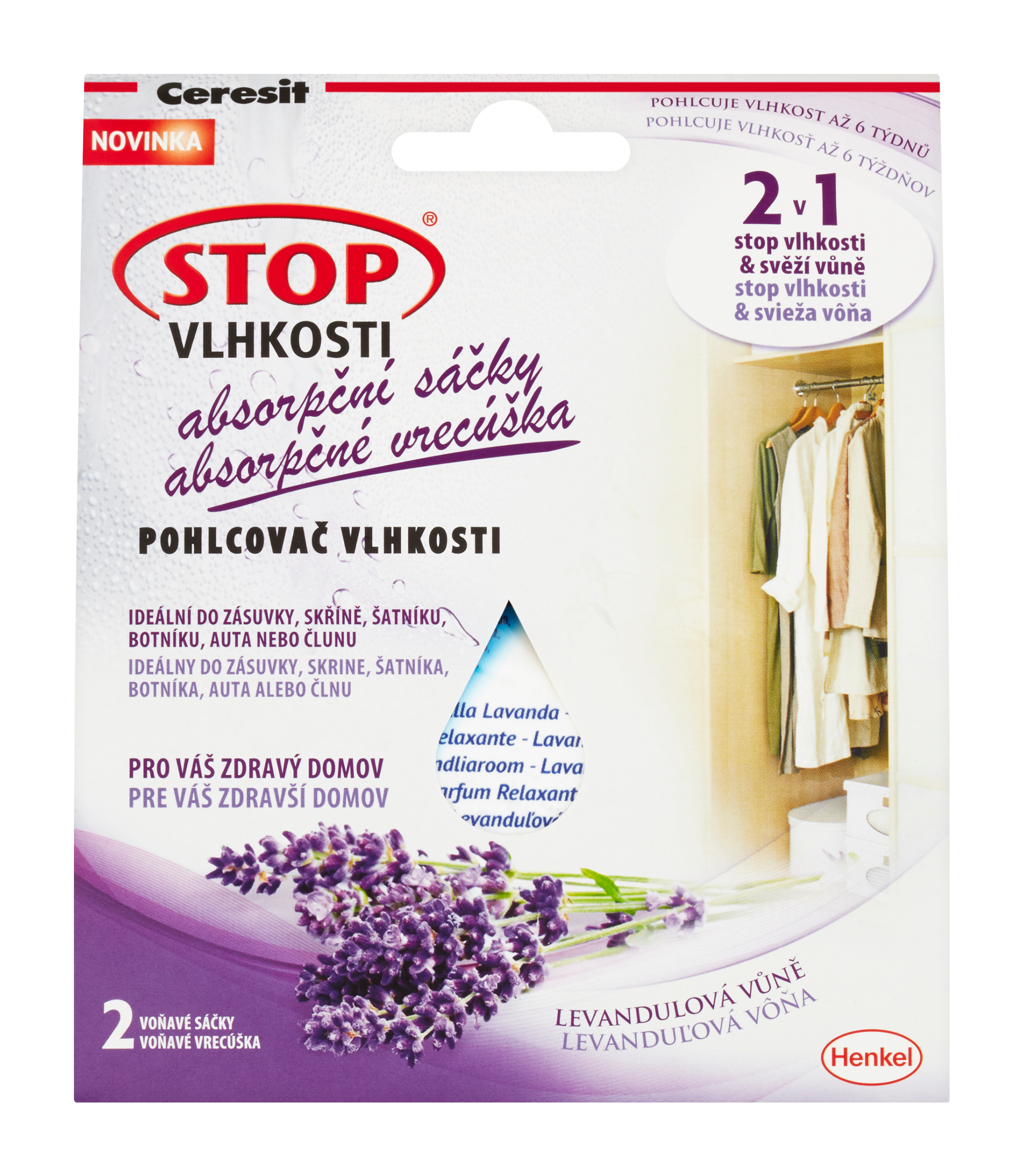Ceresit Absorpční sáčky Stop vlhkosti Levandule 100 g