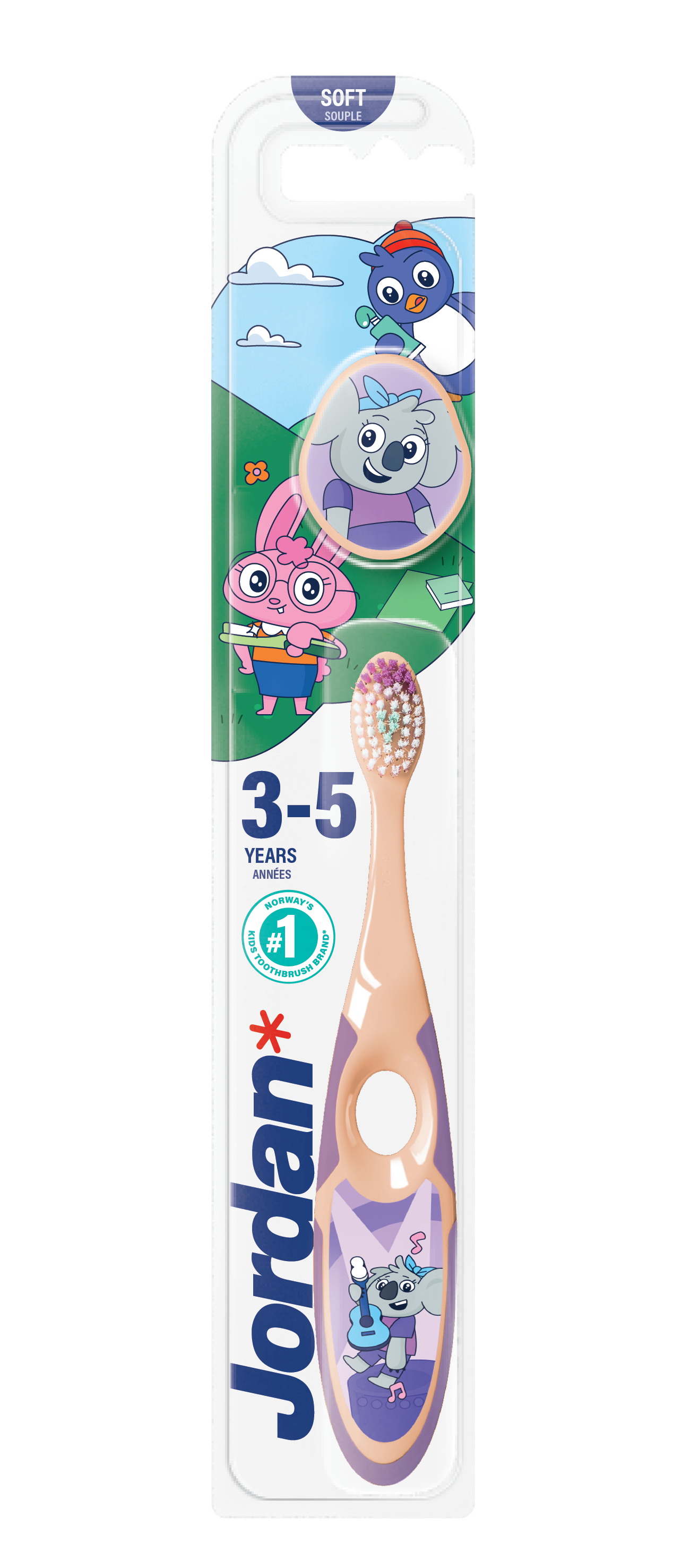 Dětský zubní kartáček Soft 3–5 let, různé druhy