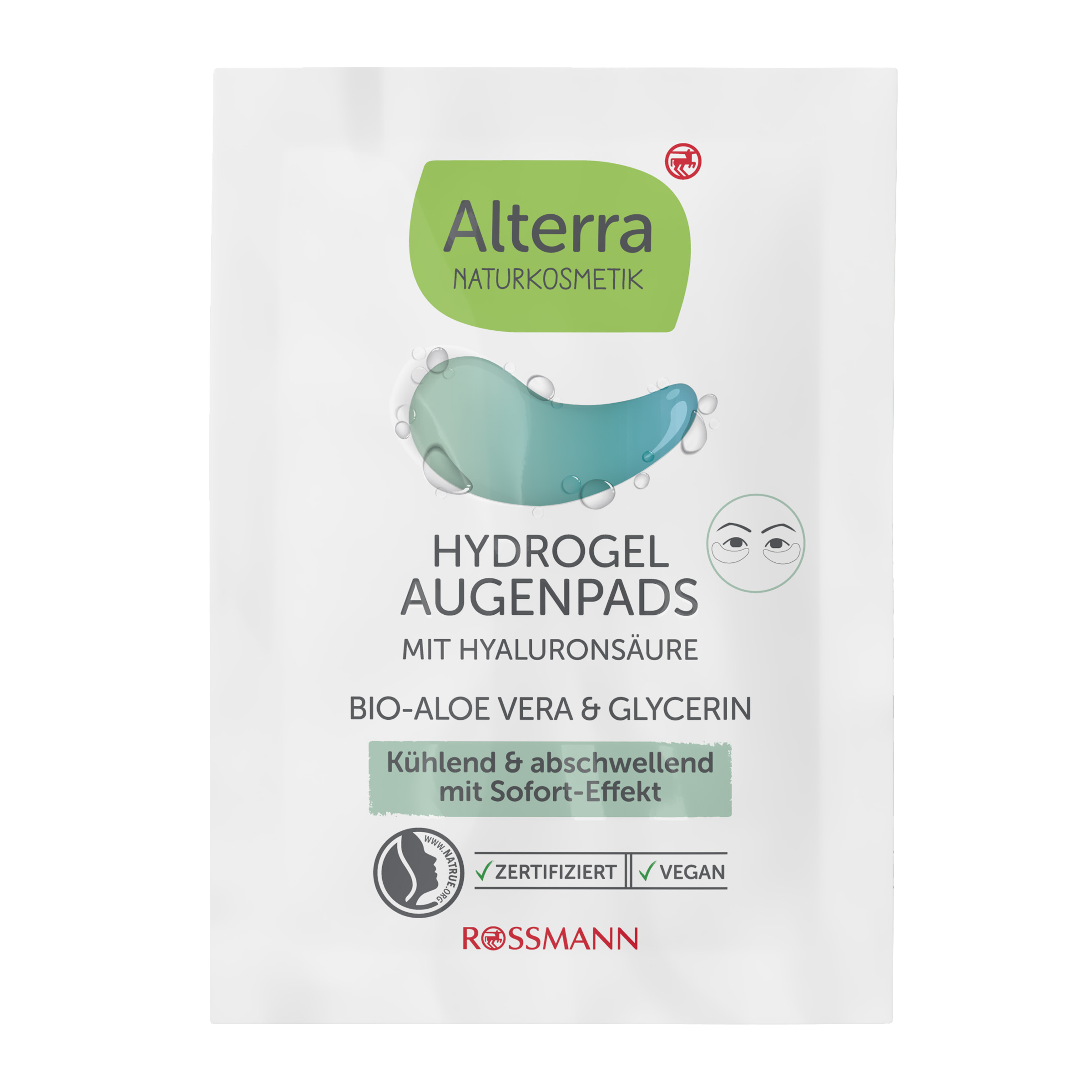 Polštářky pod oči Aloe vera & glycerin