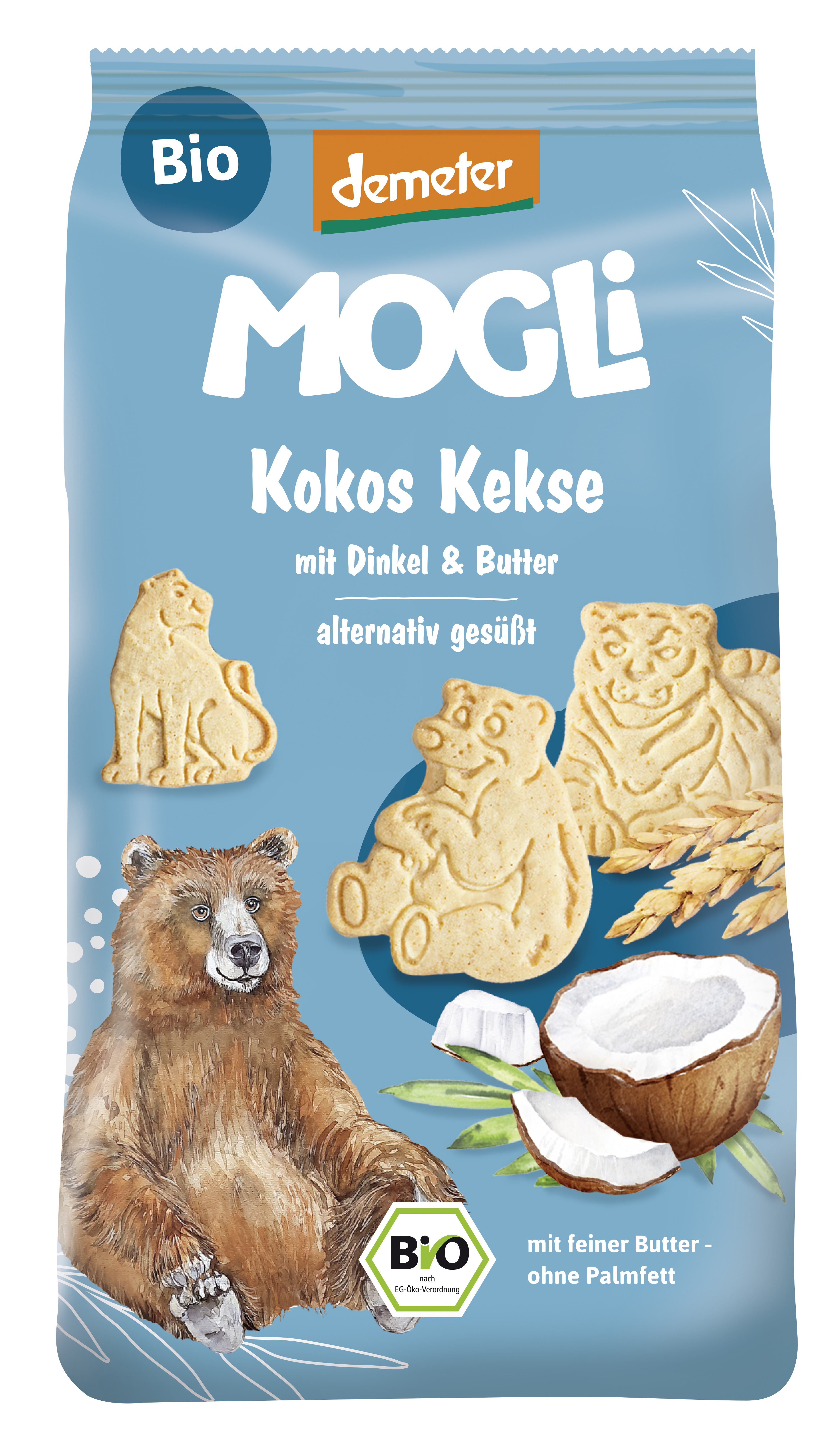 MOGLi BIO kokosové sušenky Demeter 125 g