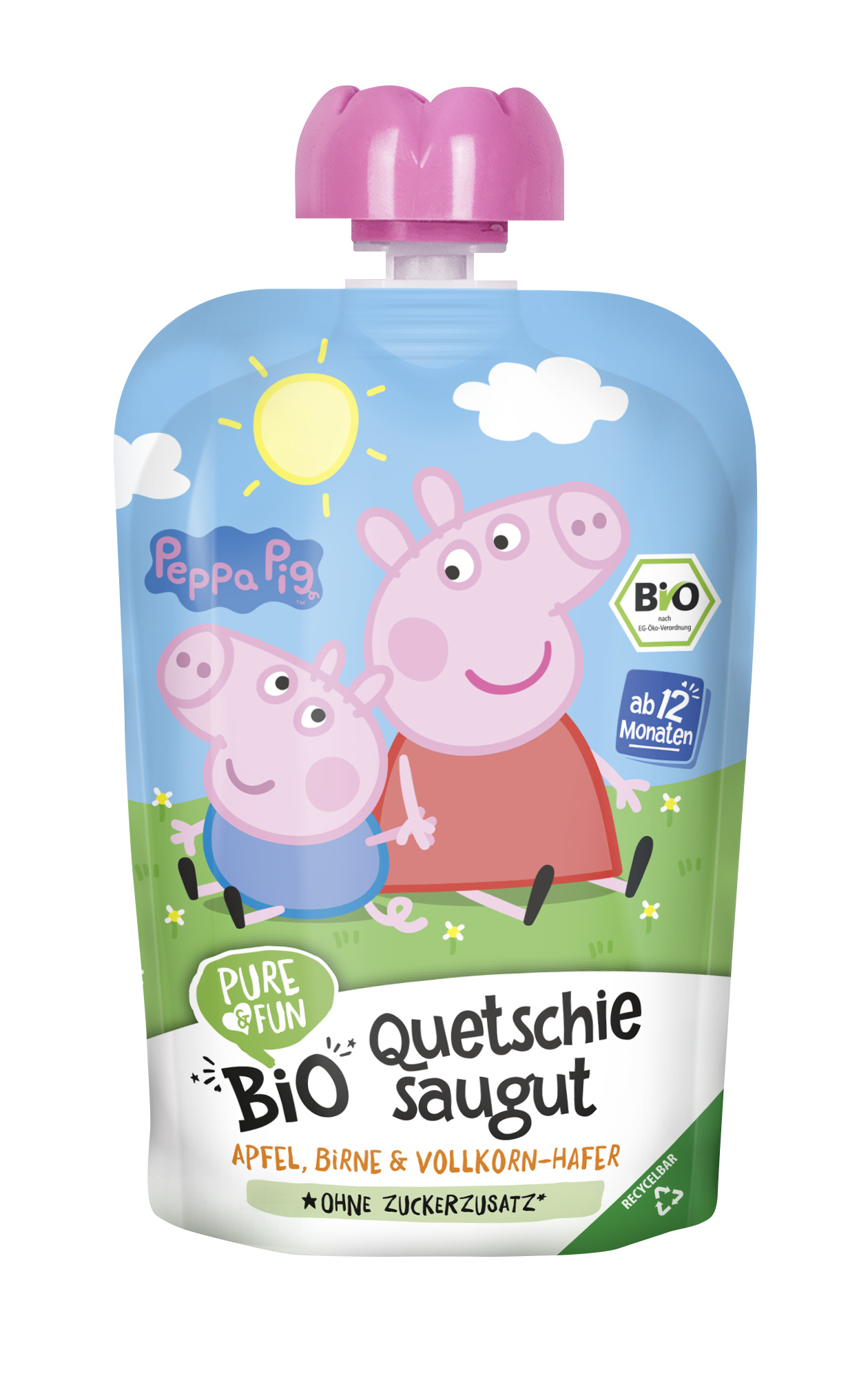 Pure & Fun BIO ovocná kapsička Peppa Pig 100 g