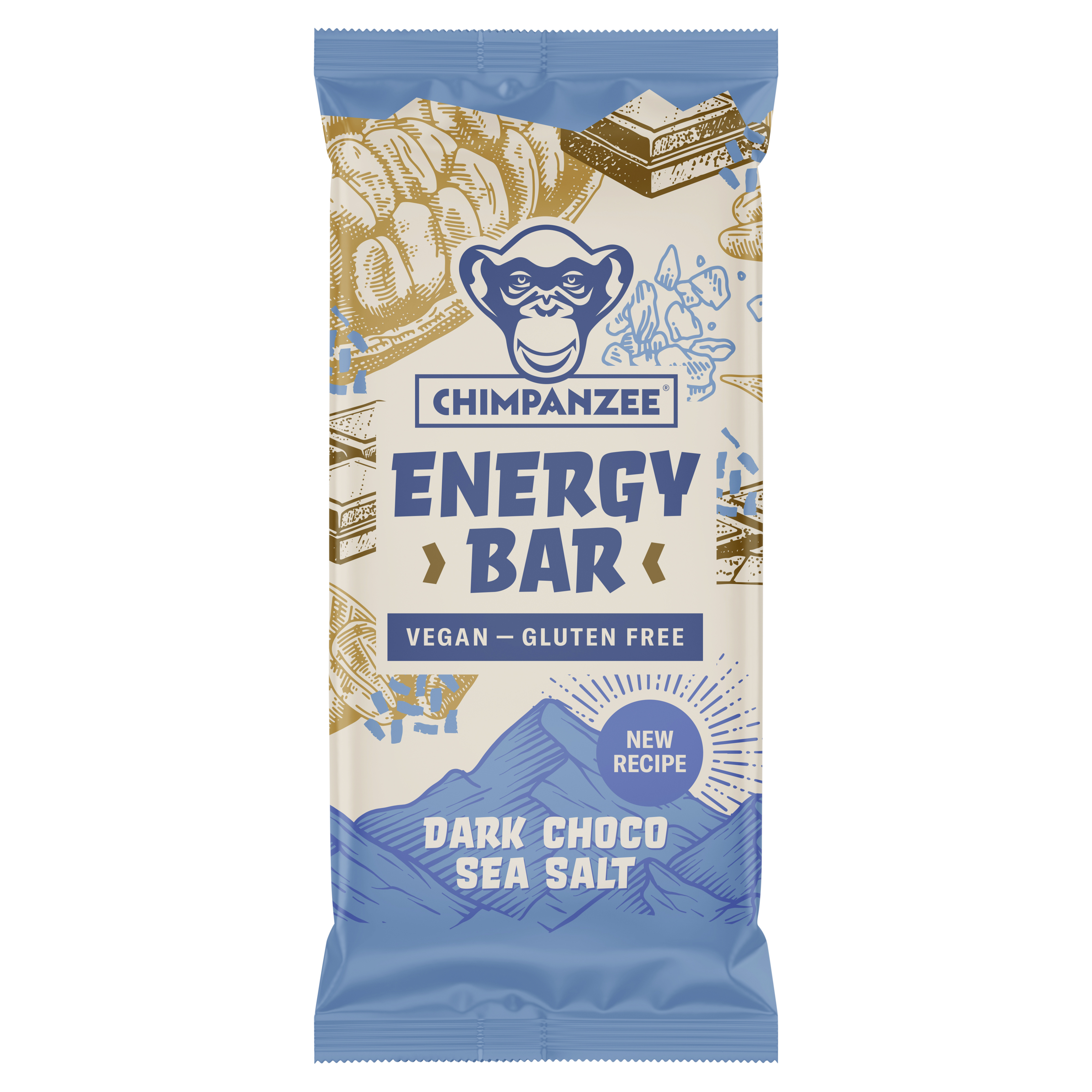 Chimpanzee Energetická tyčinka s hořkou čokoládou a solí Hořká čokoláda a sůl 55 g