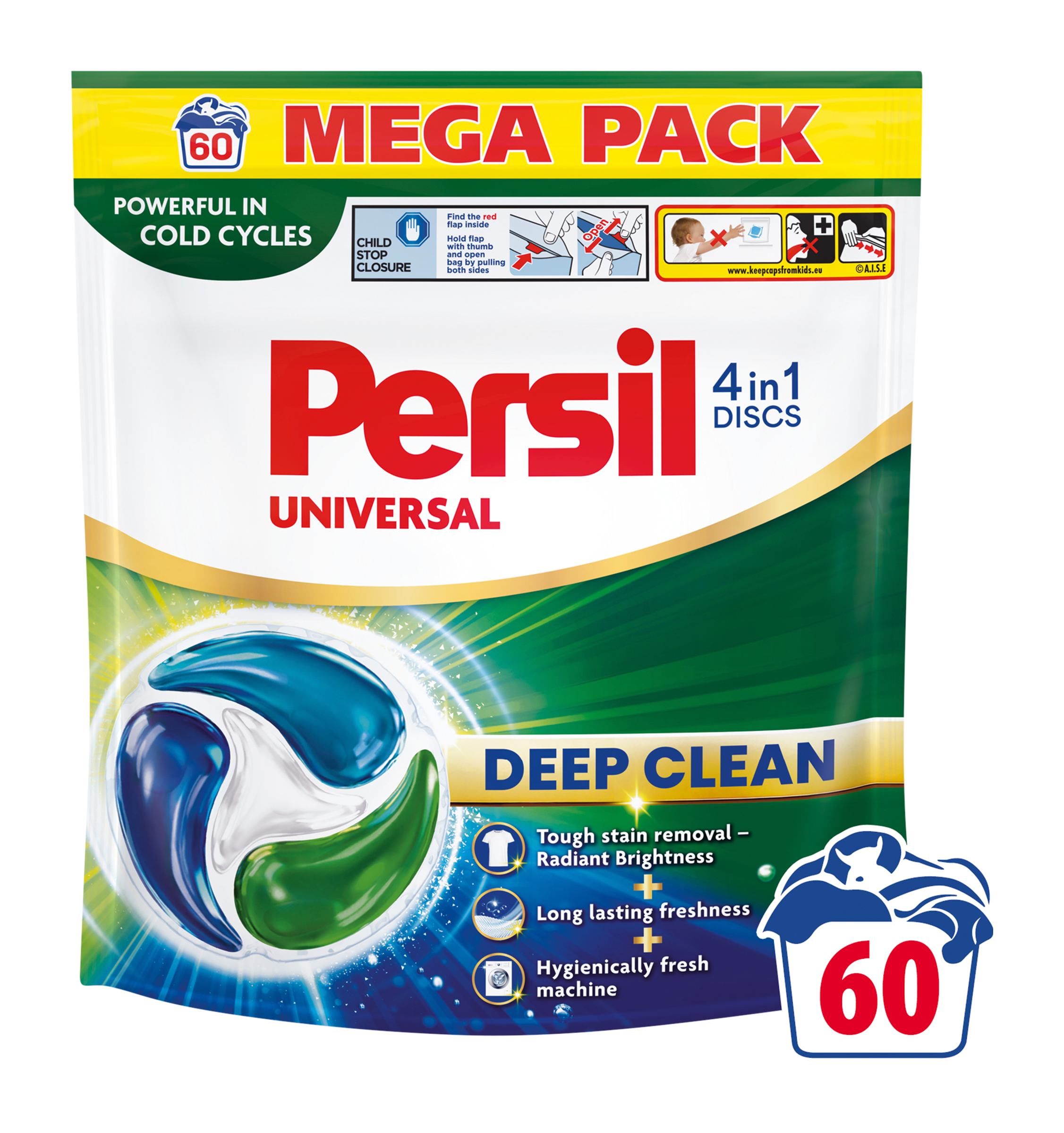Kapsle na praní Discs 4v1 Universal 60 pd