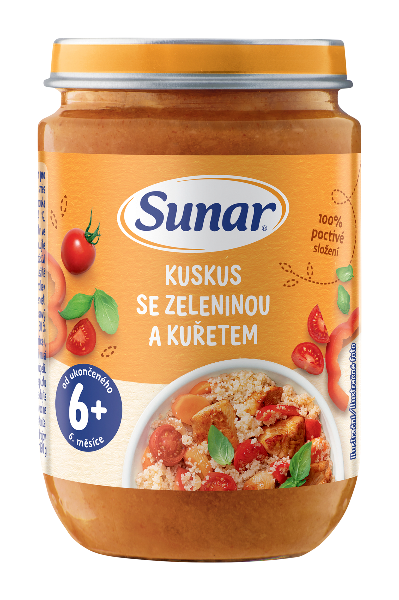 Sunar Příkrm kuskus se zeleninou a kuřetem 190 g