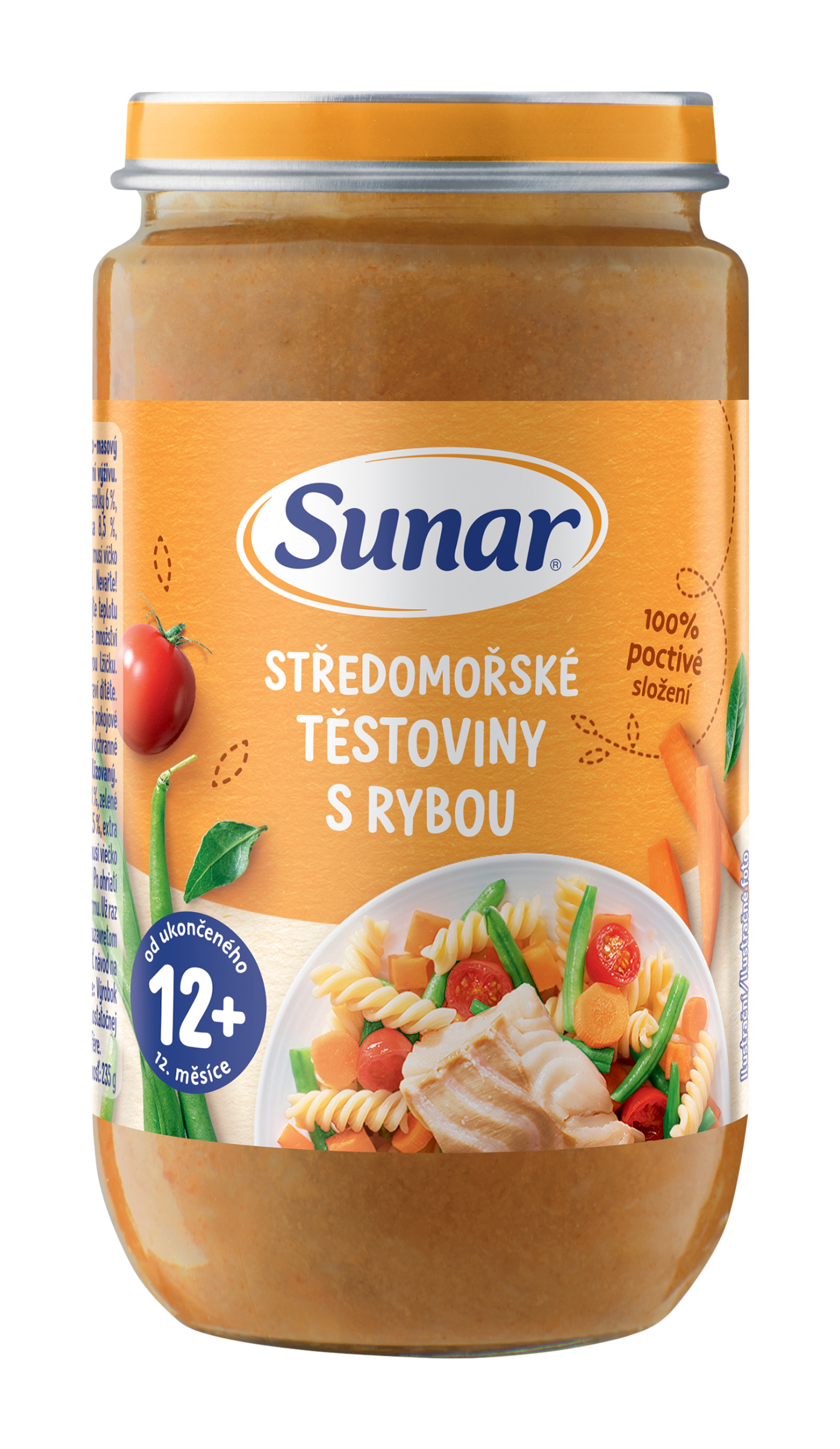 Sunar Příkrm středomořské těstoviny s rybou 235 g