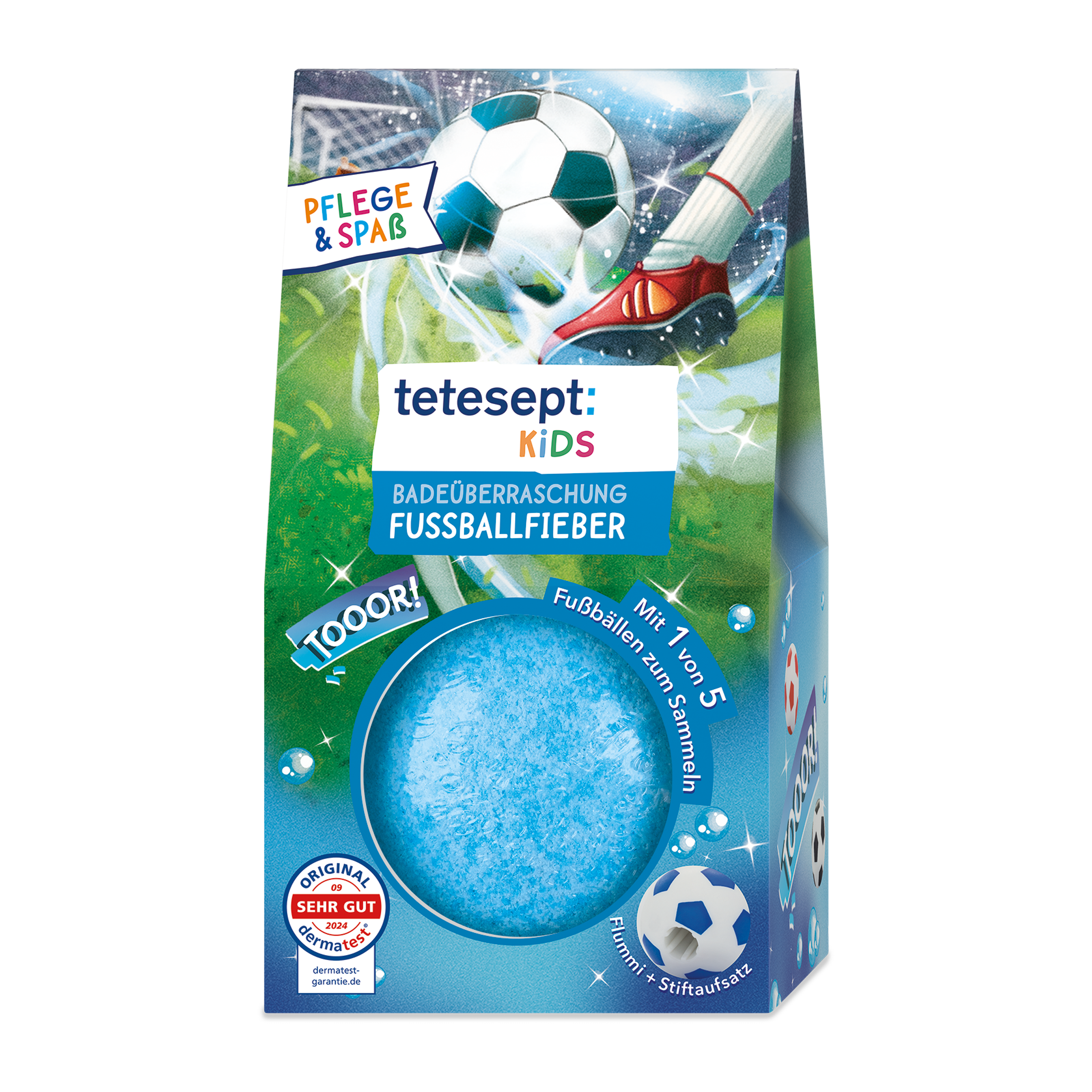tetesept Dětská bomba do koupele Fotbalová horečka 140 g