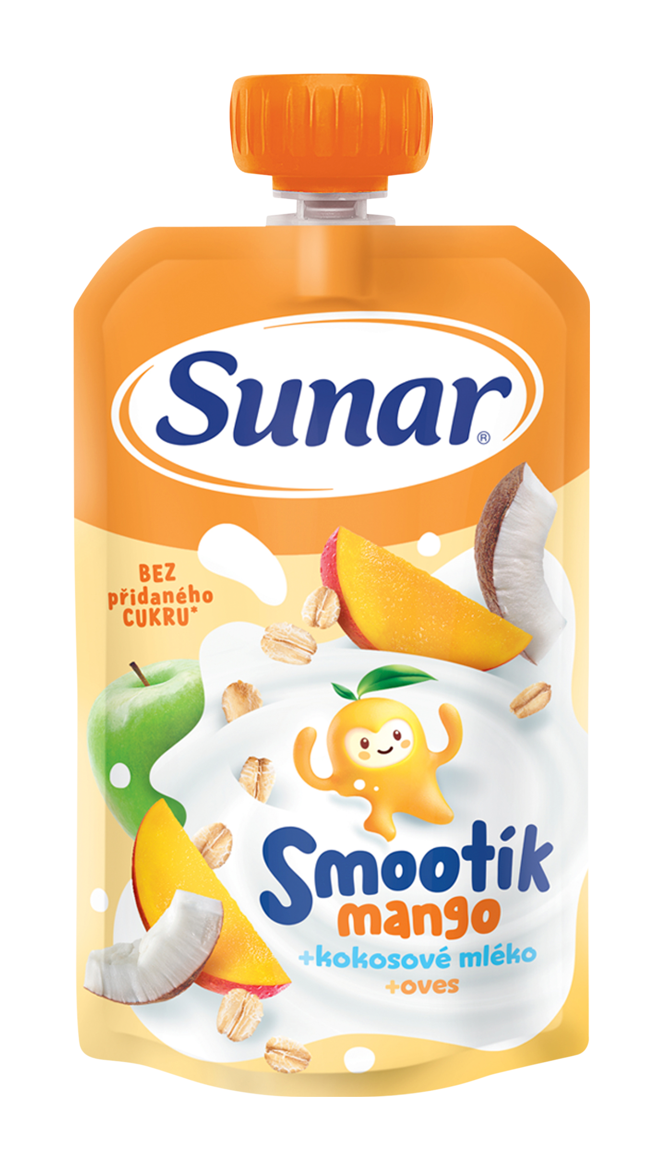 Sunar Ovocná kapsička Mango, kokosové mléko a ovesné vločky 120 g