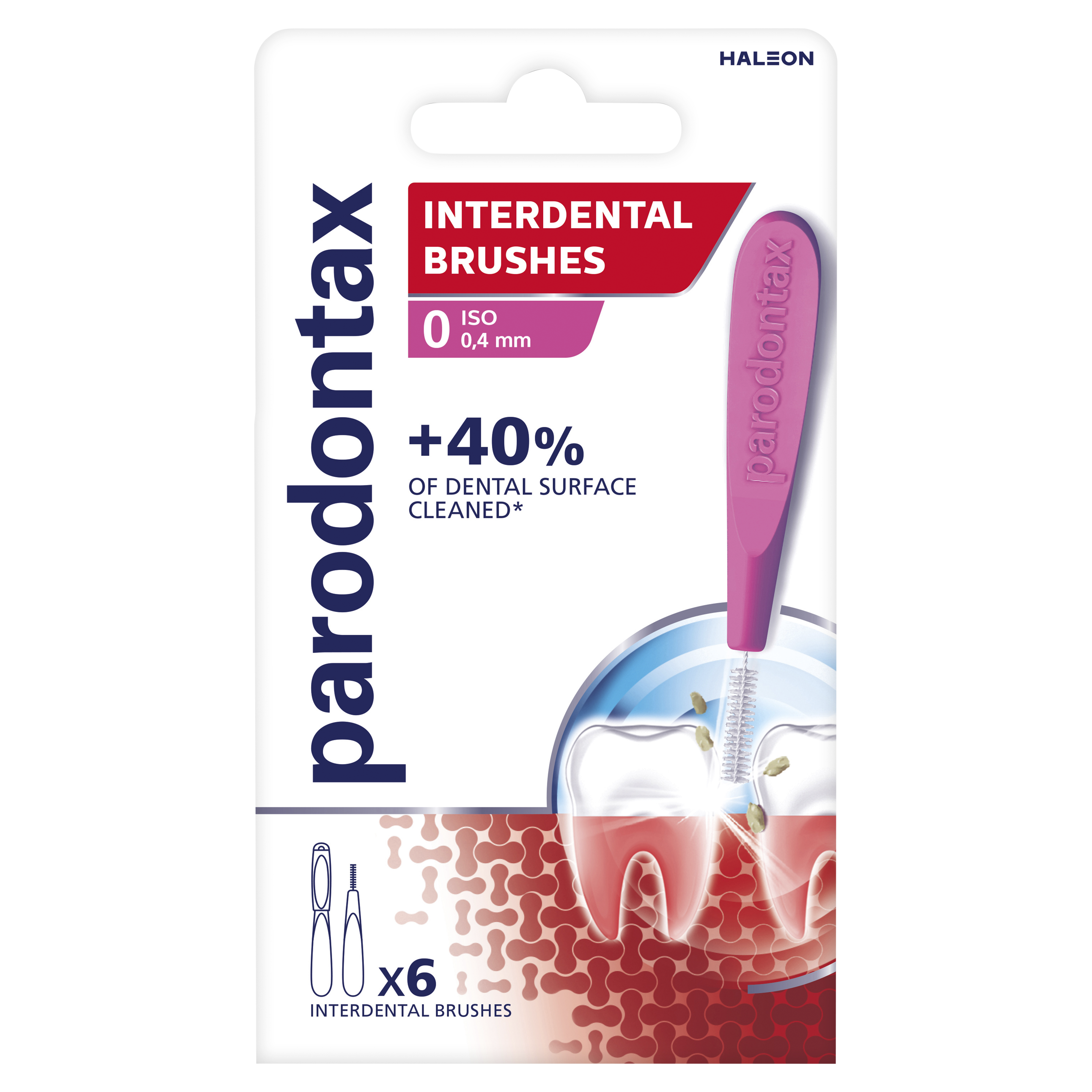 parodontax Mezizubní kartáček Velikost 0 6 ks