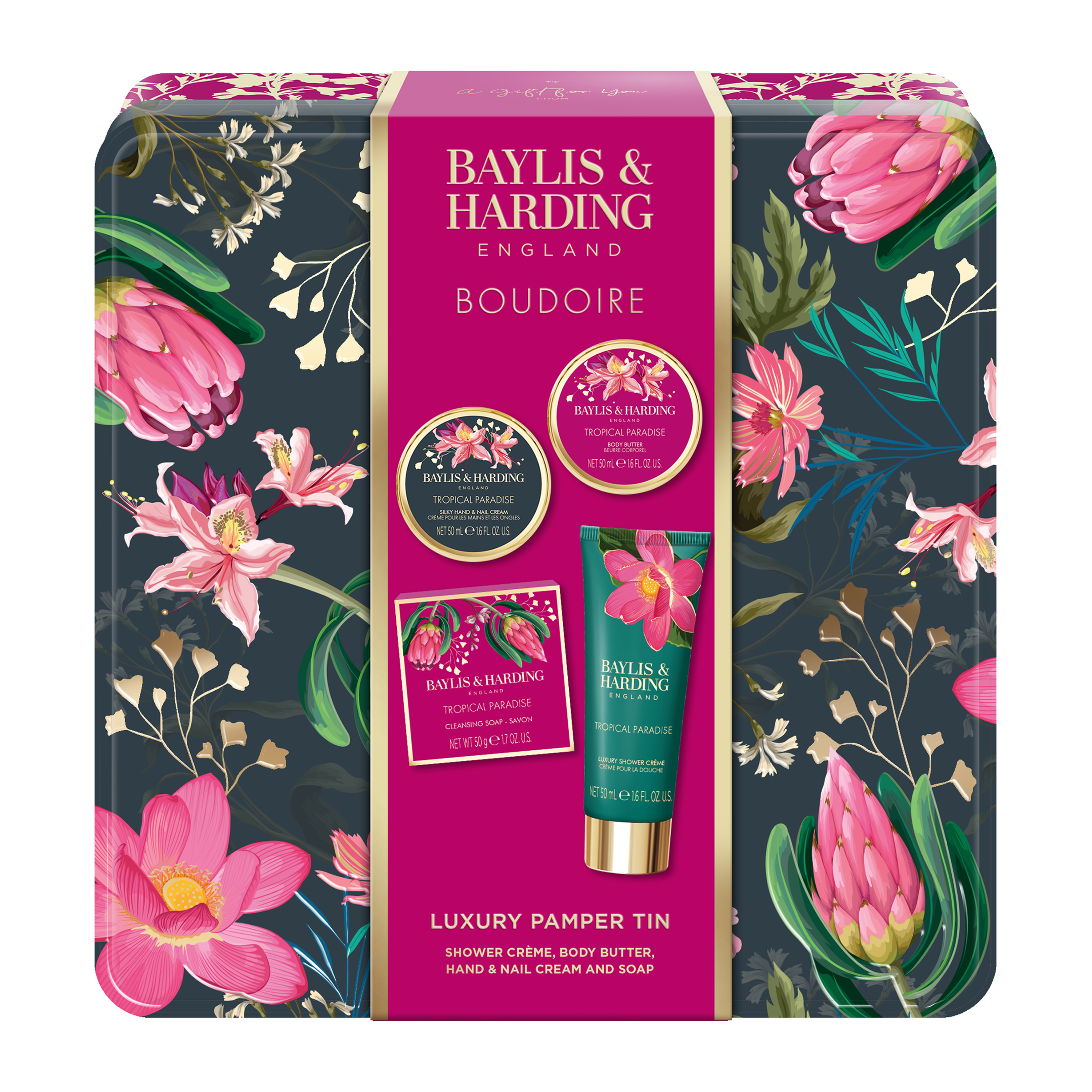 Baylis & Harding Dárková sada péče o tělo v dóze Boudoire