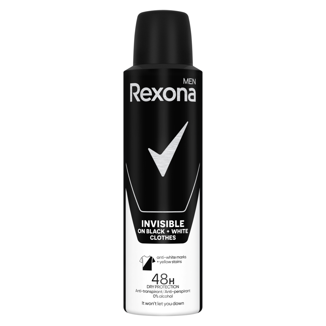 Rexona Antiperspirant sprej pro muže Invisible Black&White 150 ml