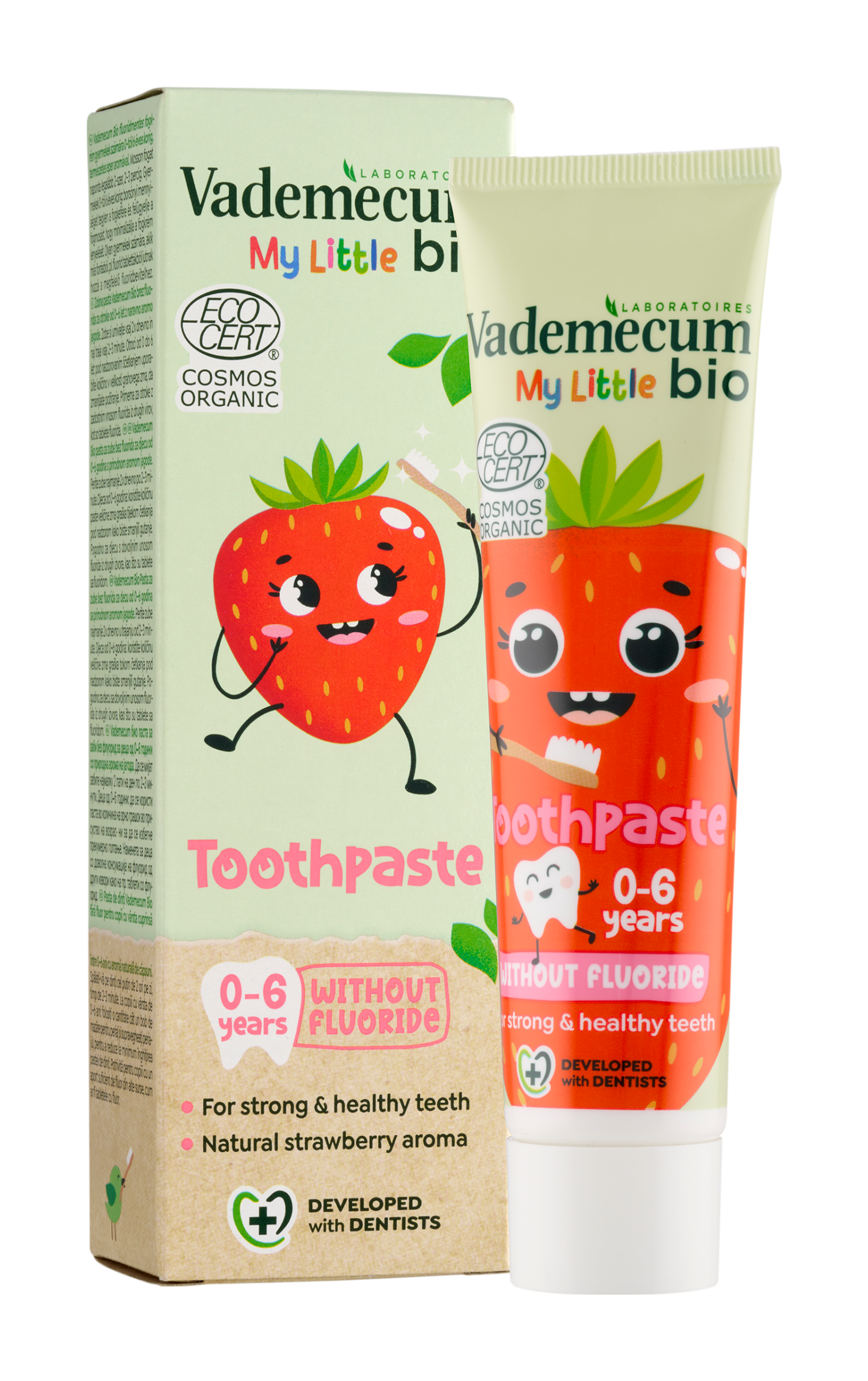 Vademecum Dětská zubní pasta s jahodovou příchutí 0–6 let 50 ml