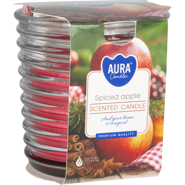 Aura Vonná svíčka Spiced apple 140 g