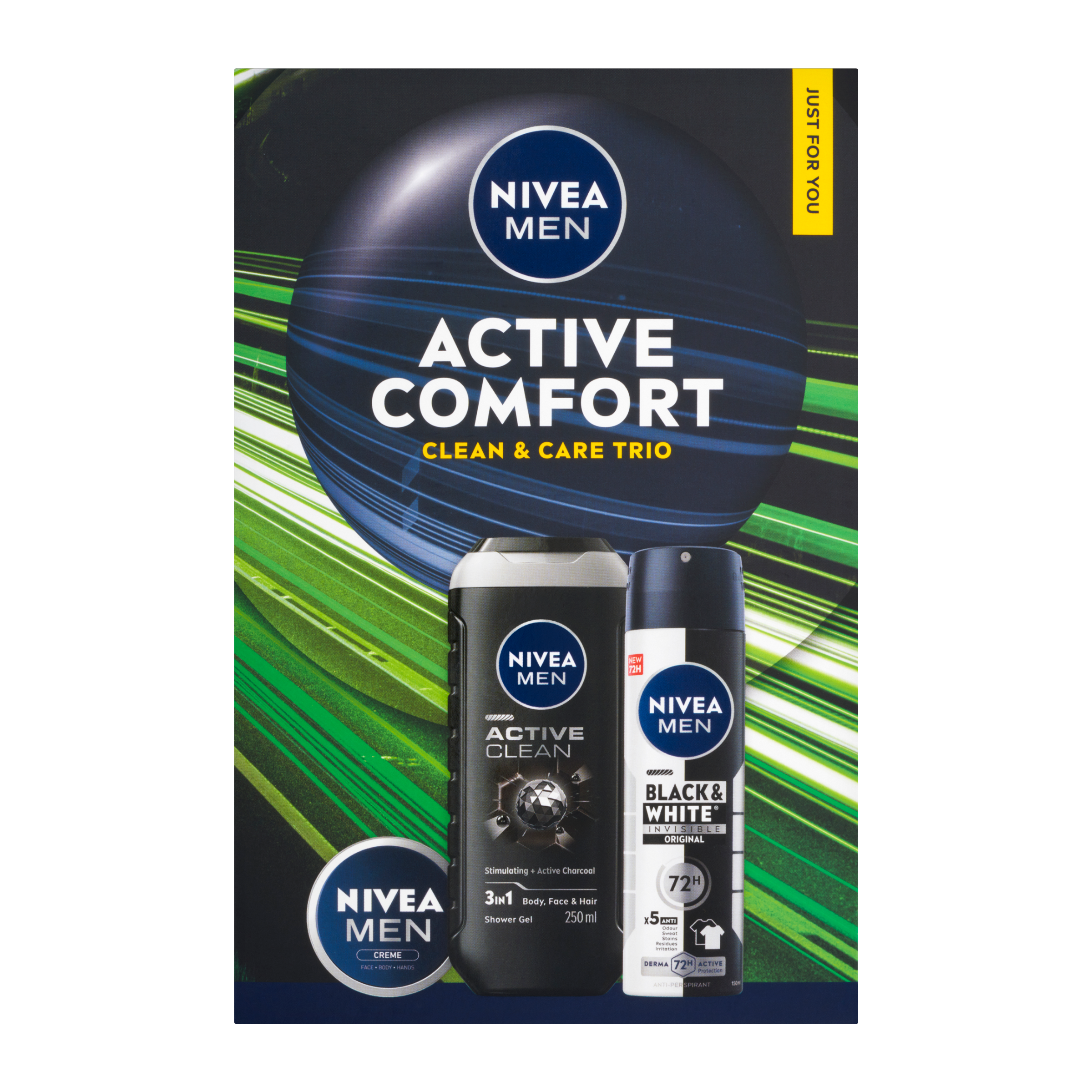 Dárková sada pro muže Active Comfort Clean & Care Trio