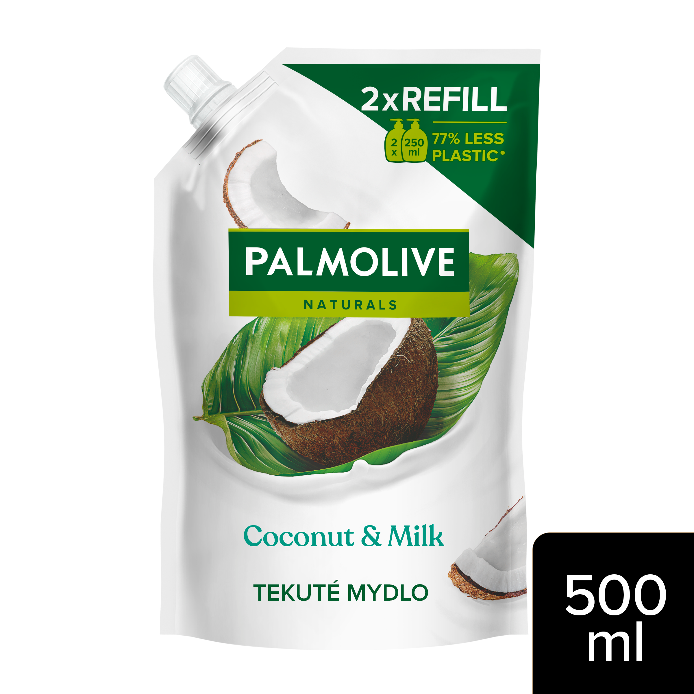 Palmolive Tekuté mýdlo Naturals Coconut & Milk náhradní náplň 500 ml