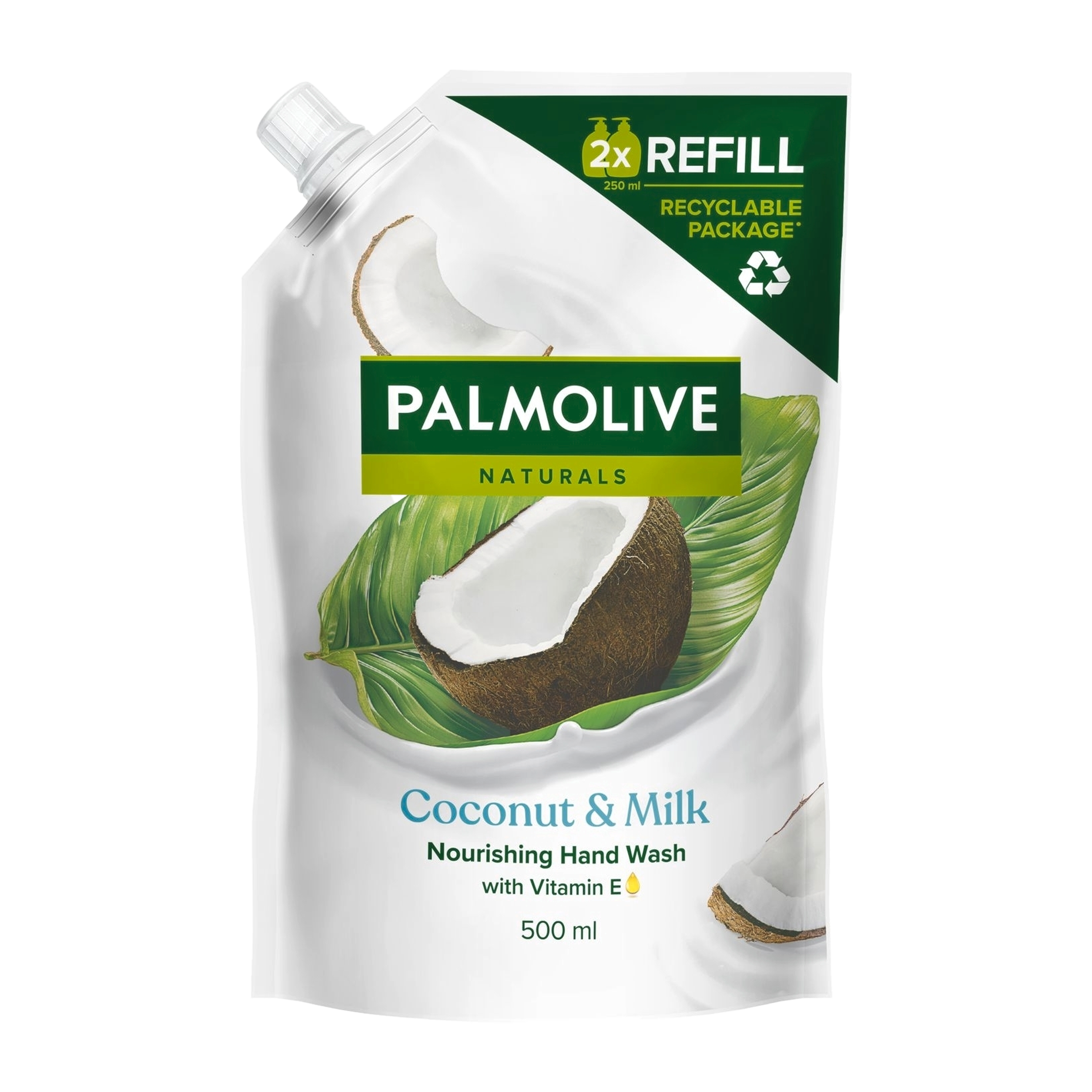 Palmolive Tekuté mýdlo Naturals Coconut & Milk náhradní náplň 500 ml