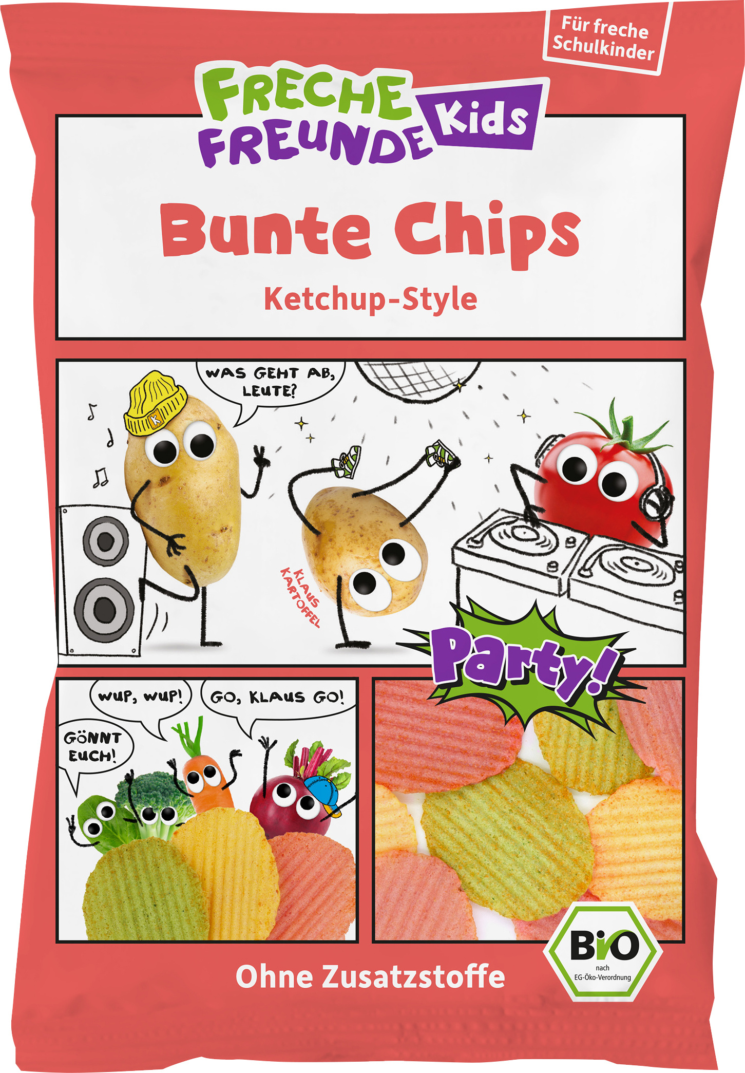 Freche Freunde Zeleninové chipsy s příchutí kečupu 50 g