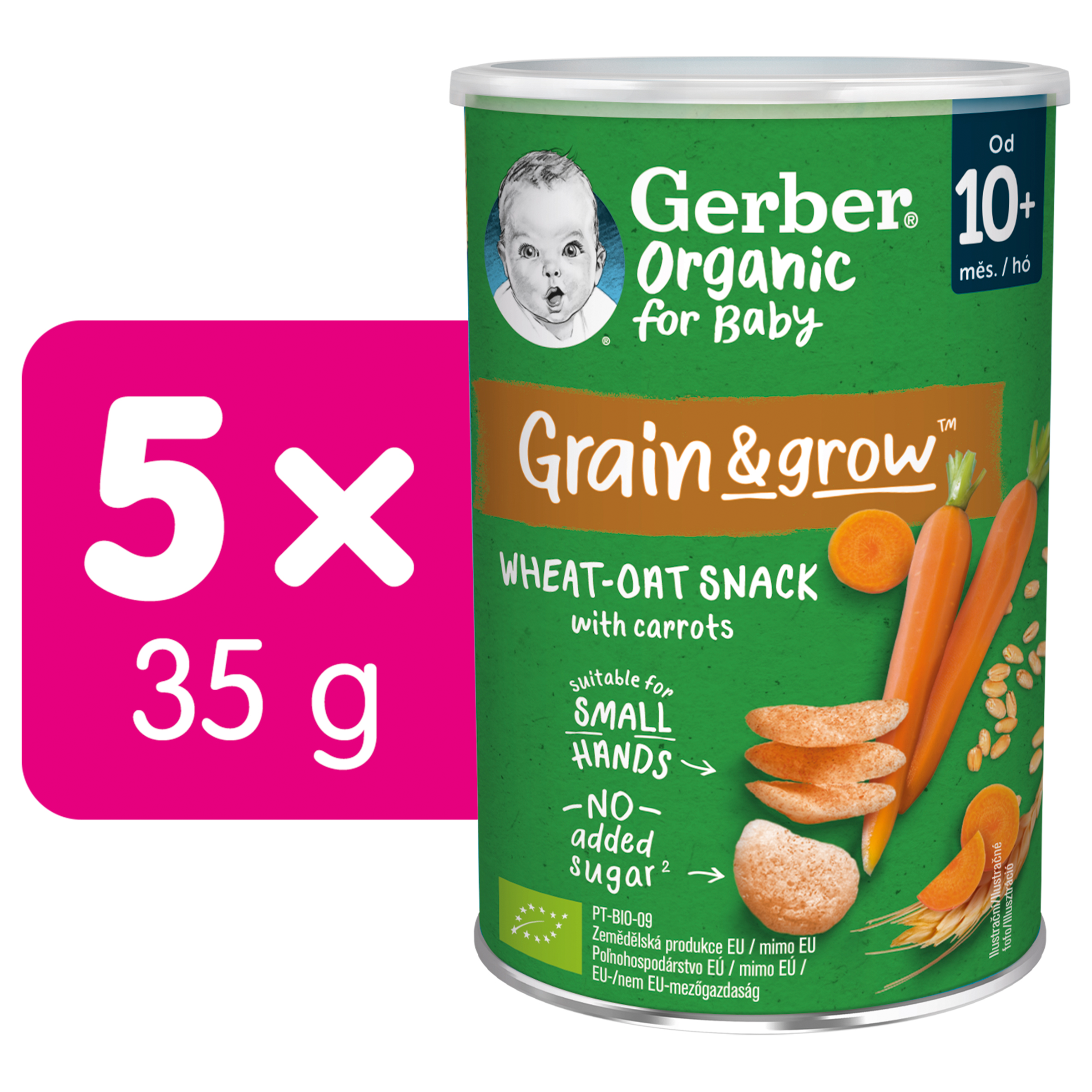 Gerber Křupky s mrkví Organic 35 g