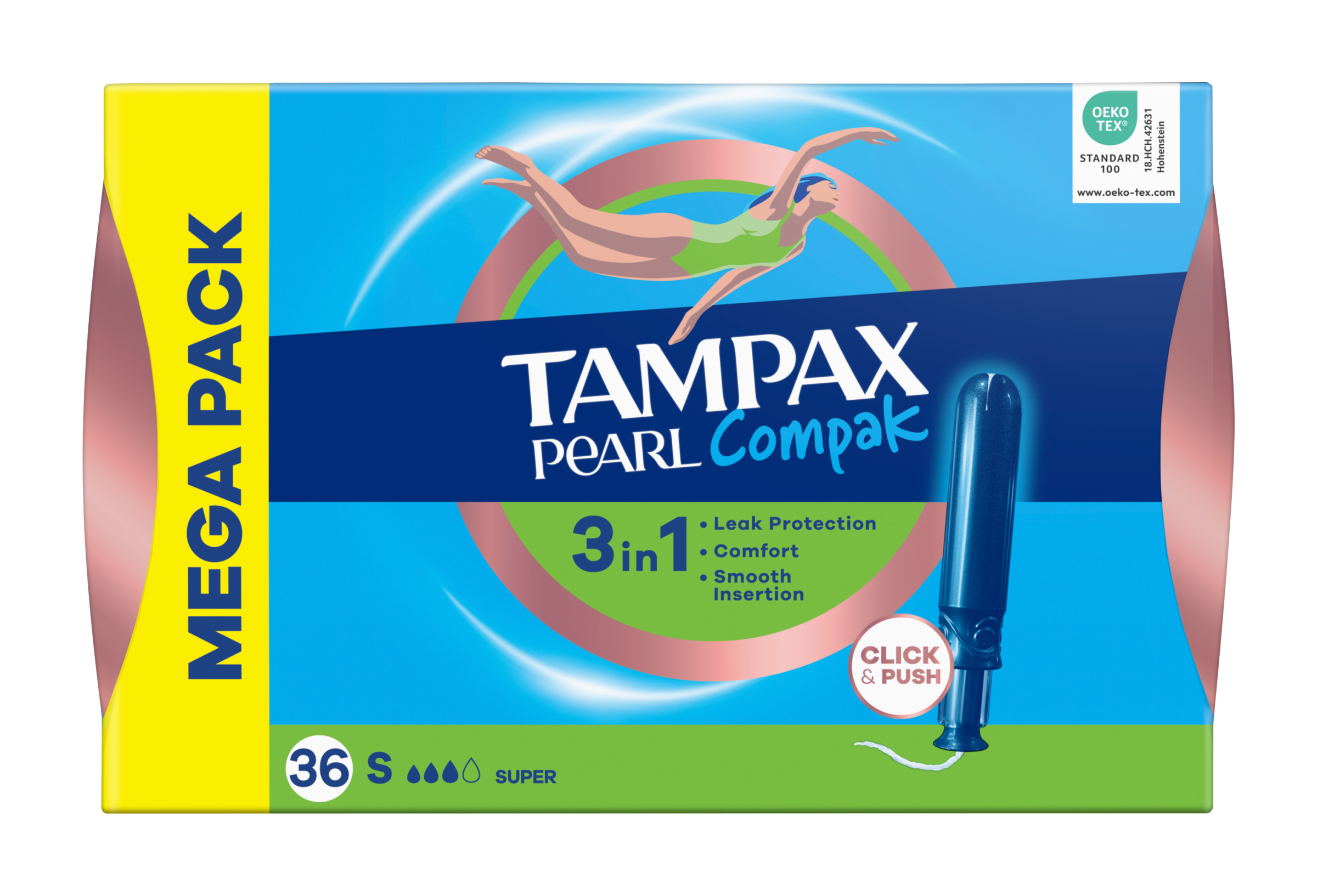 Tampax Tampony s aplikátorem Pearl Compak Super 36 ks  36 ks