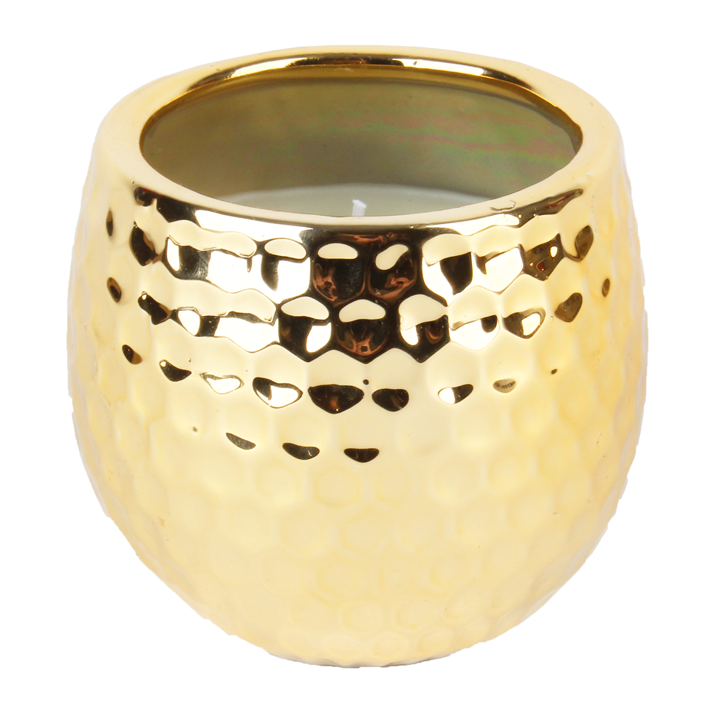 Keramická svíčka zlatá