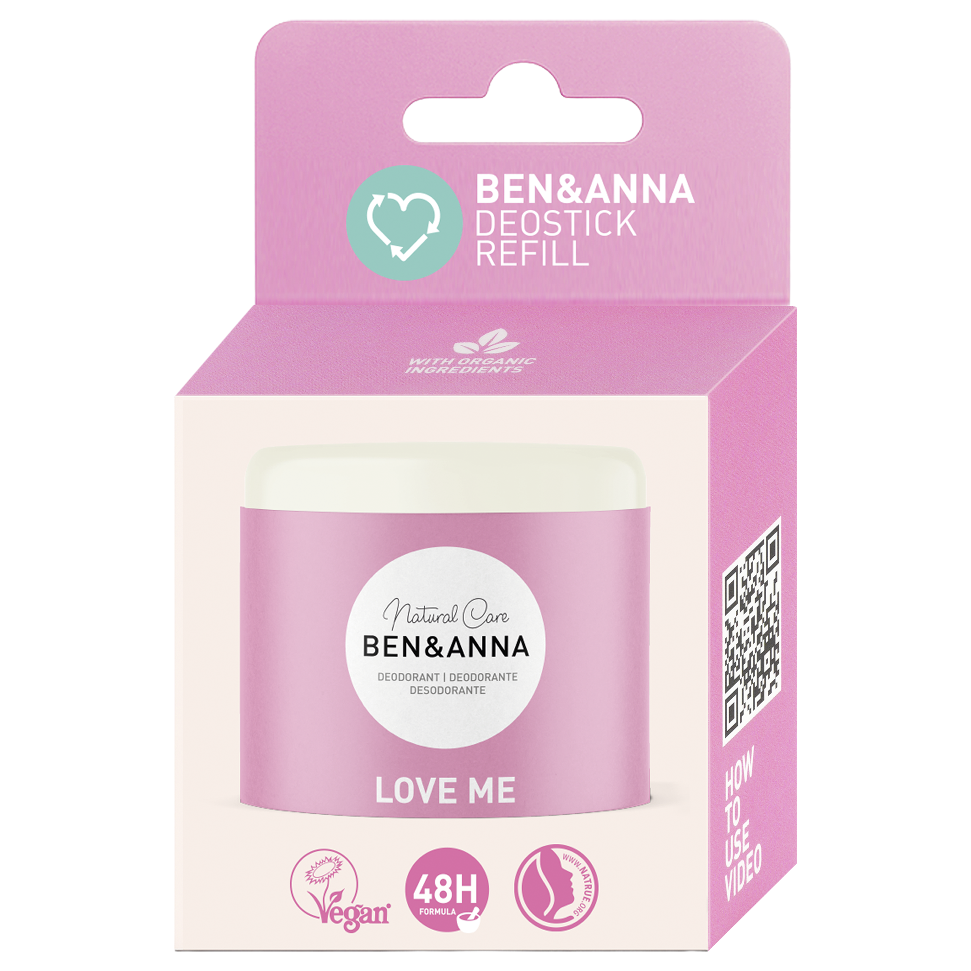 Ben&Anna Deodorant tuhý Náhradní náplň Love me 40 g