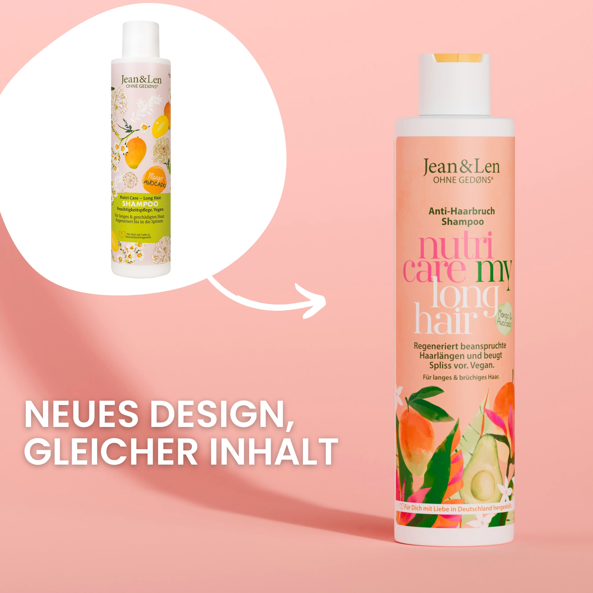 Jean&Len Šampon Mango a avokádo 300 ml