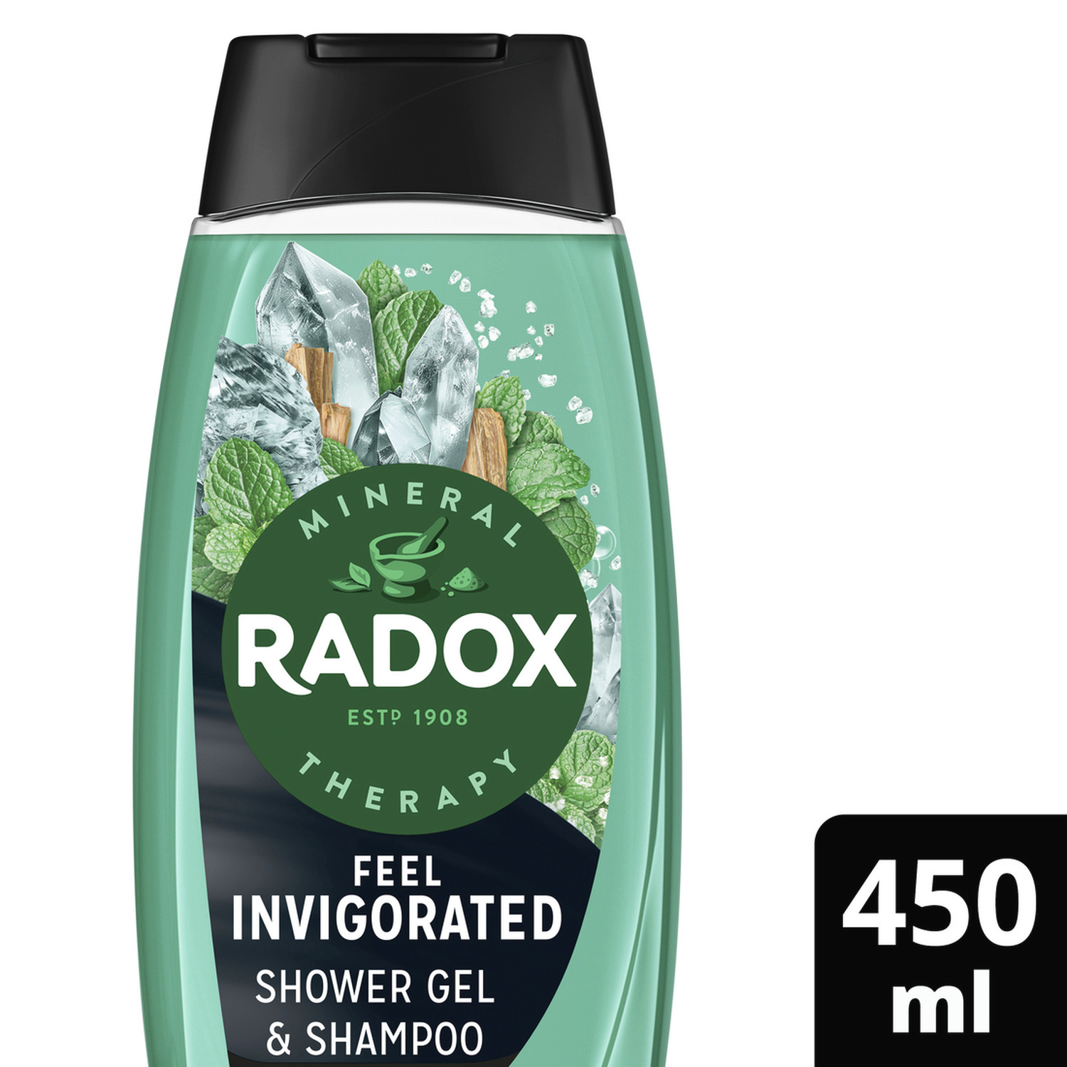 Radox Sprchový gel a šampon pro muže 2v1 Feel Invigorated 450 ml