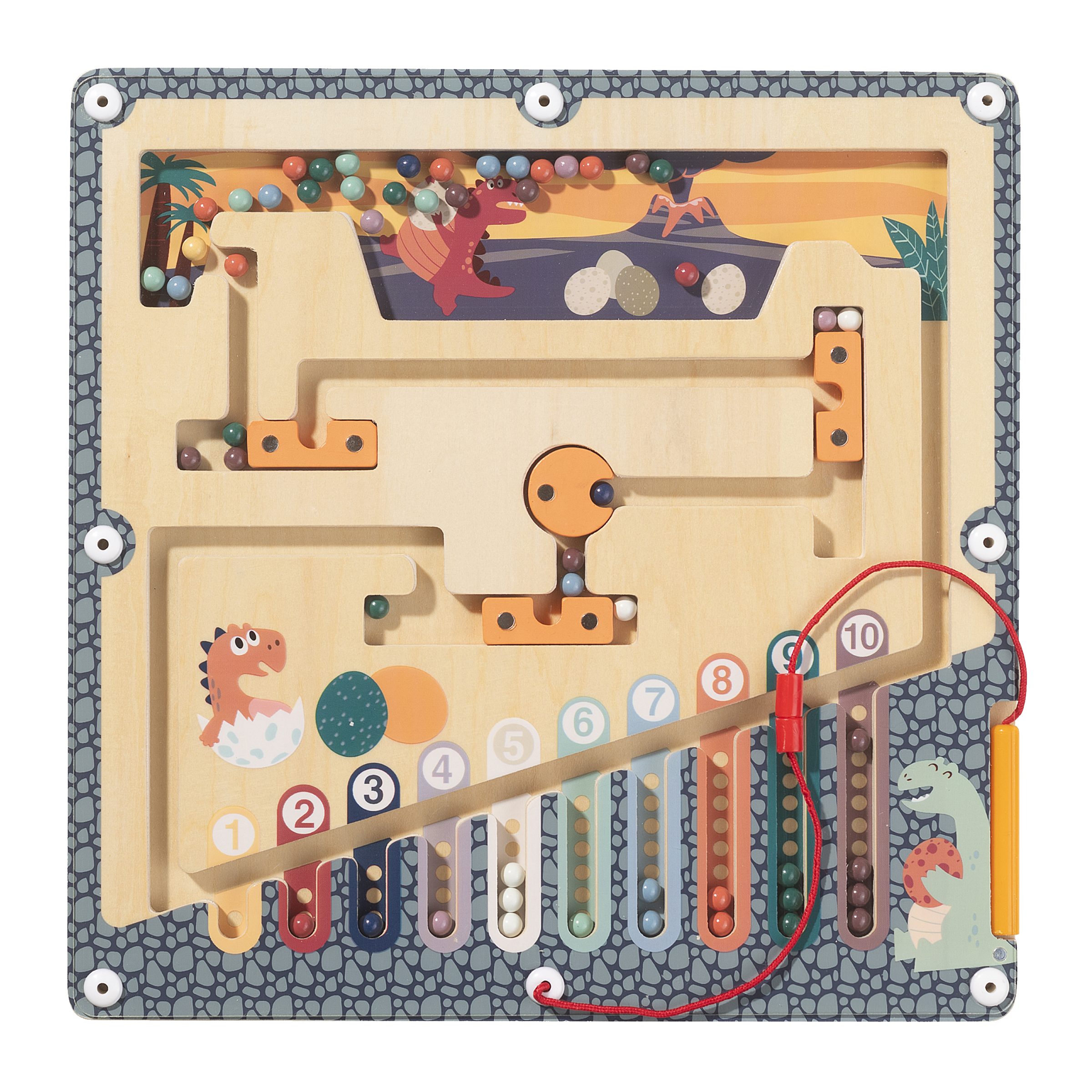 Magnetová kuličková hra Dino