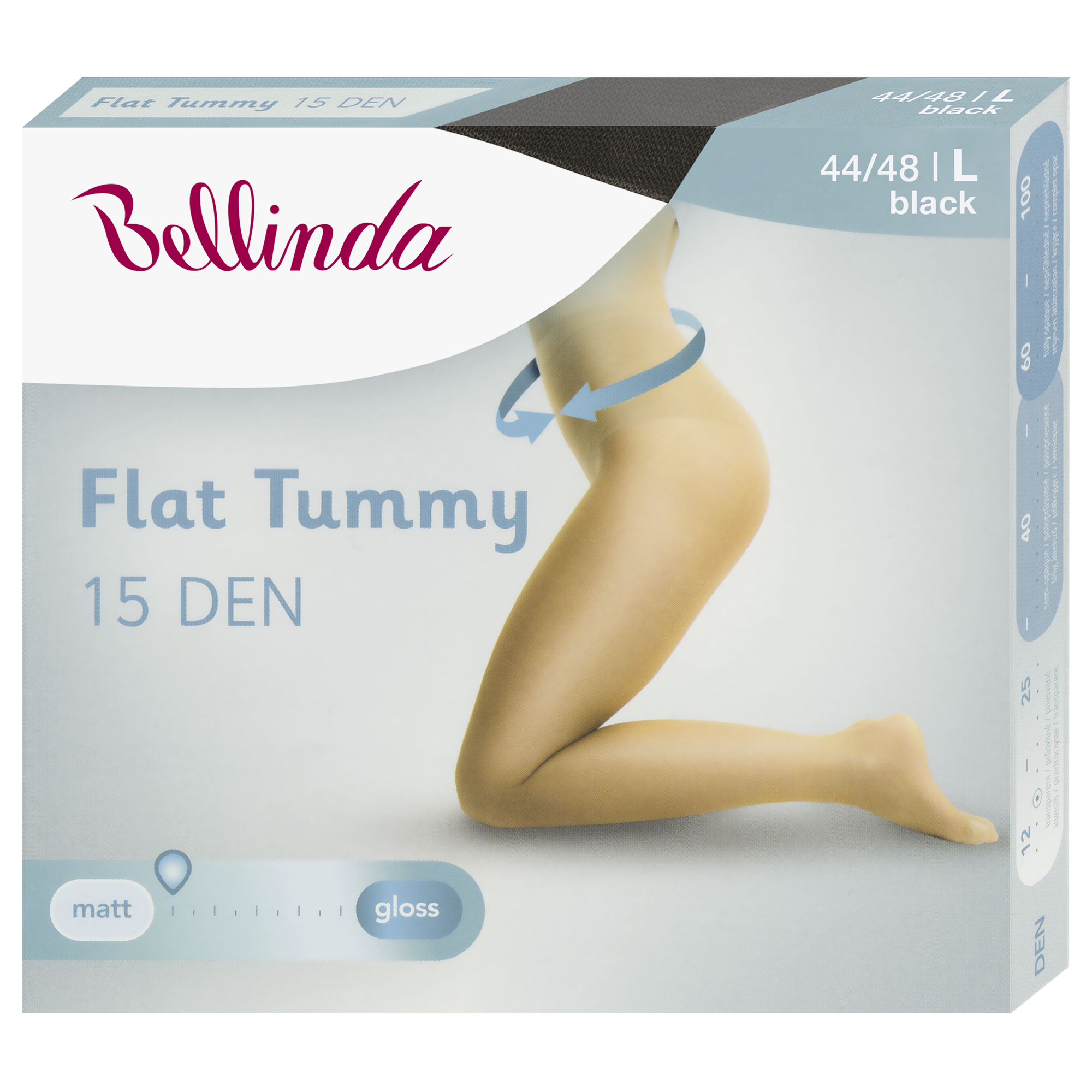 Punčochové kalhoty Flat Tummy Černé vel. L