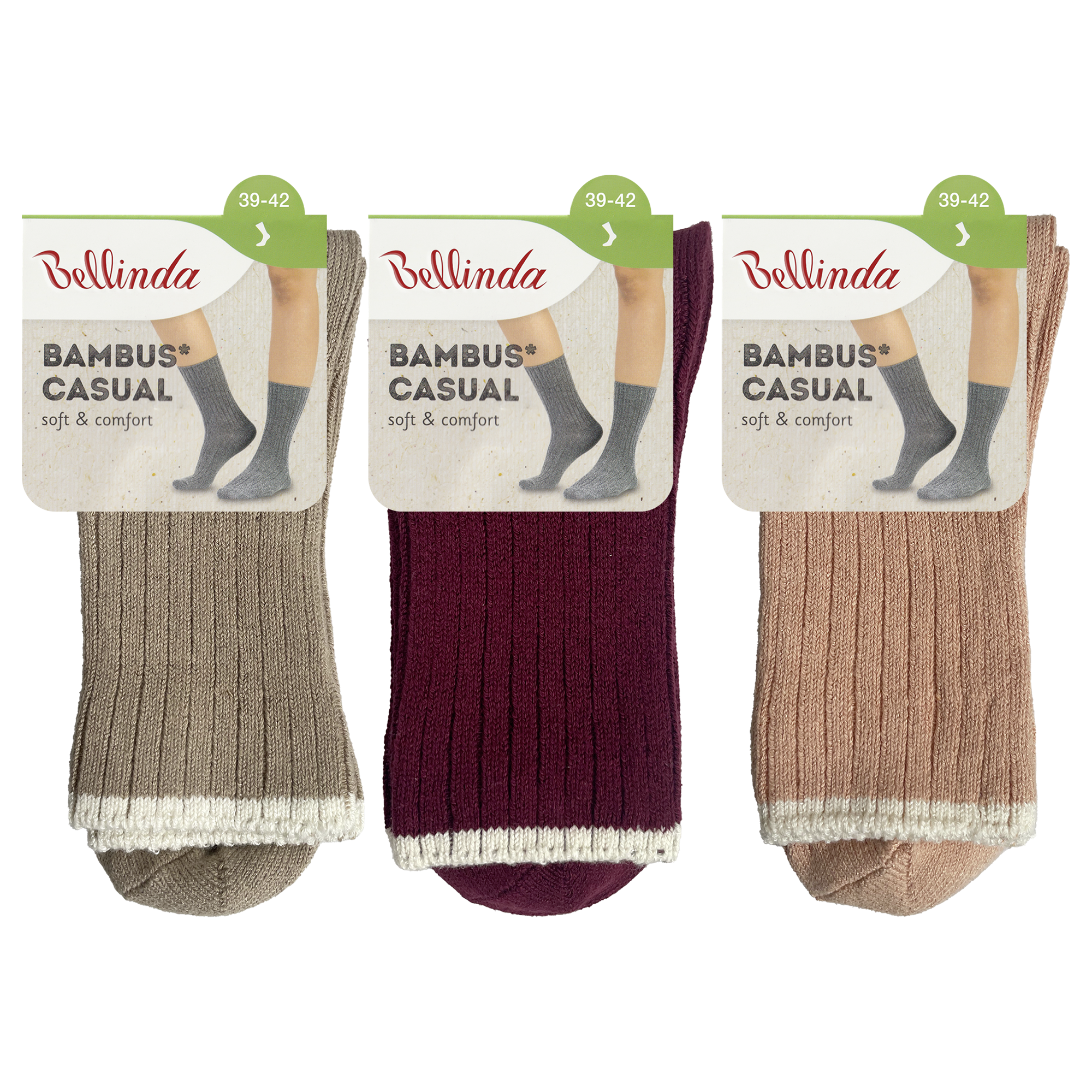 Bellinda Ponožky Bambus Casual 39/42