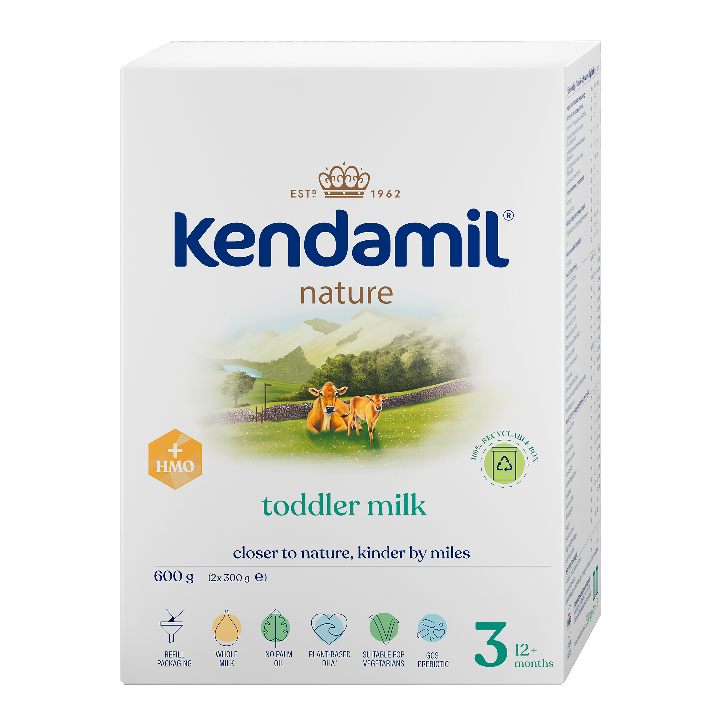 Kendamil Batolecí mléko Nature 3, 12m+ 600 g 600 g