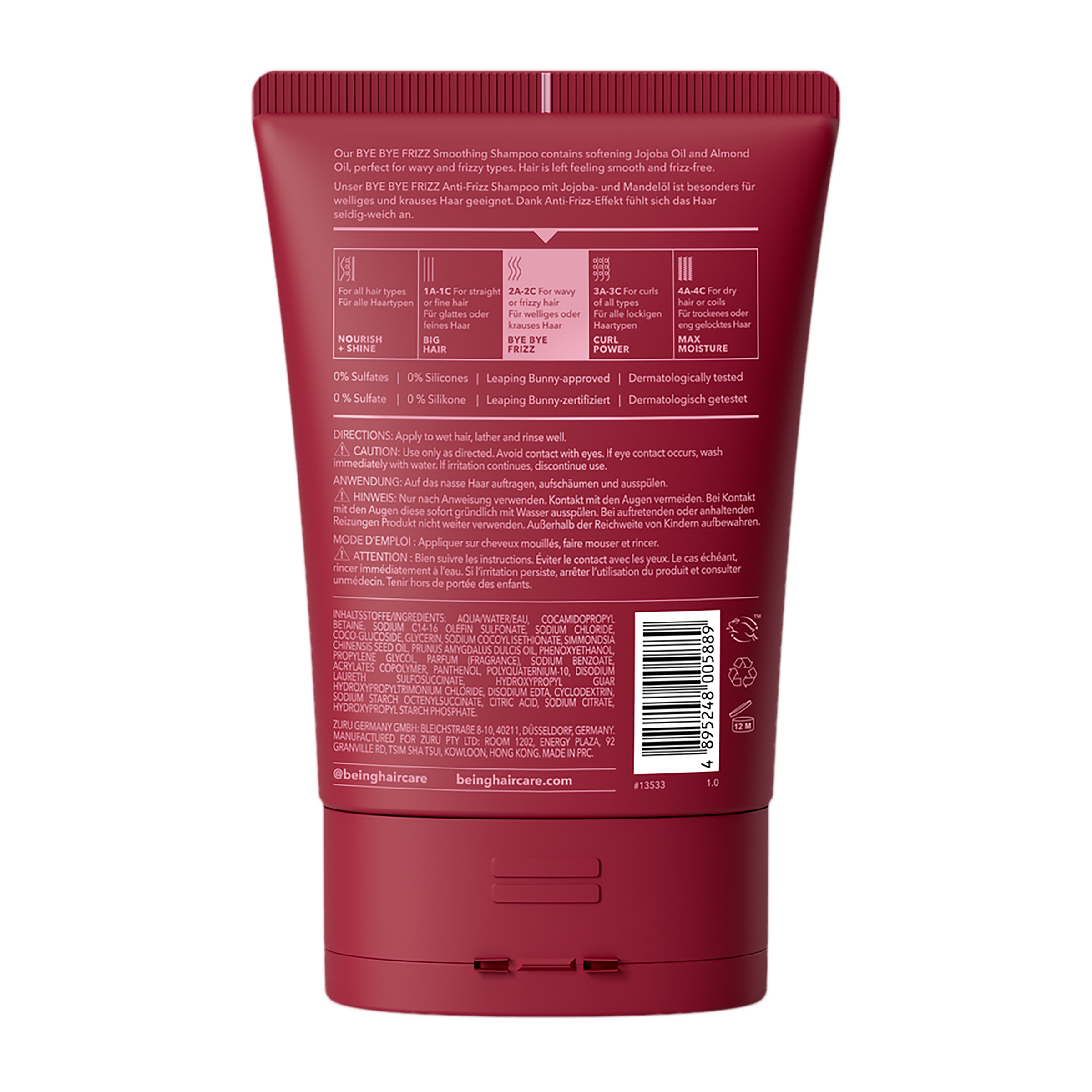 Being Šampon proti krepatění ByeBye Friz 354 ml