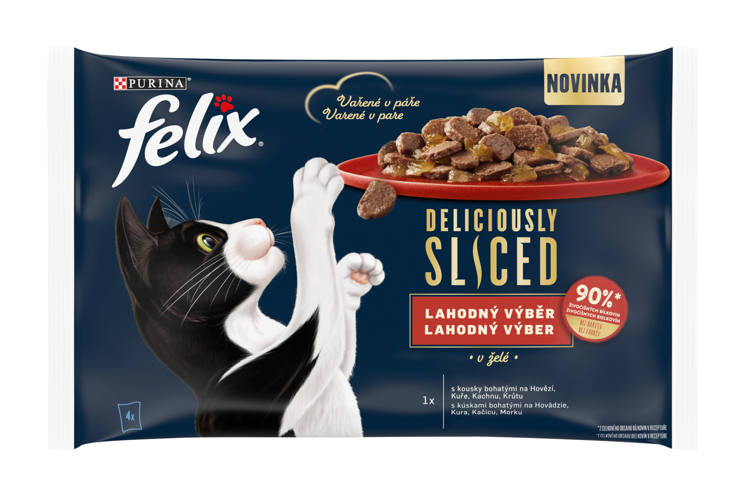 Kapsička pro kočky Deliciously Sliced lahodný výběr v želé