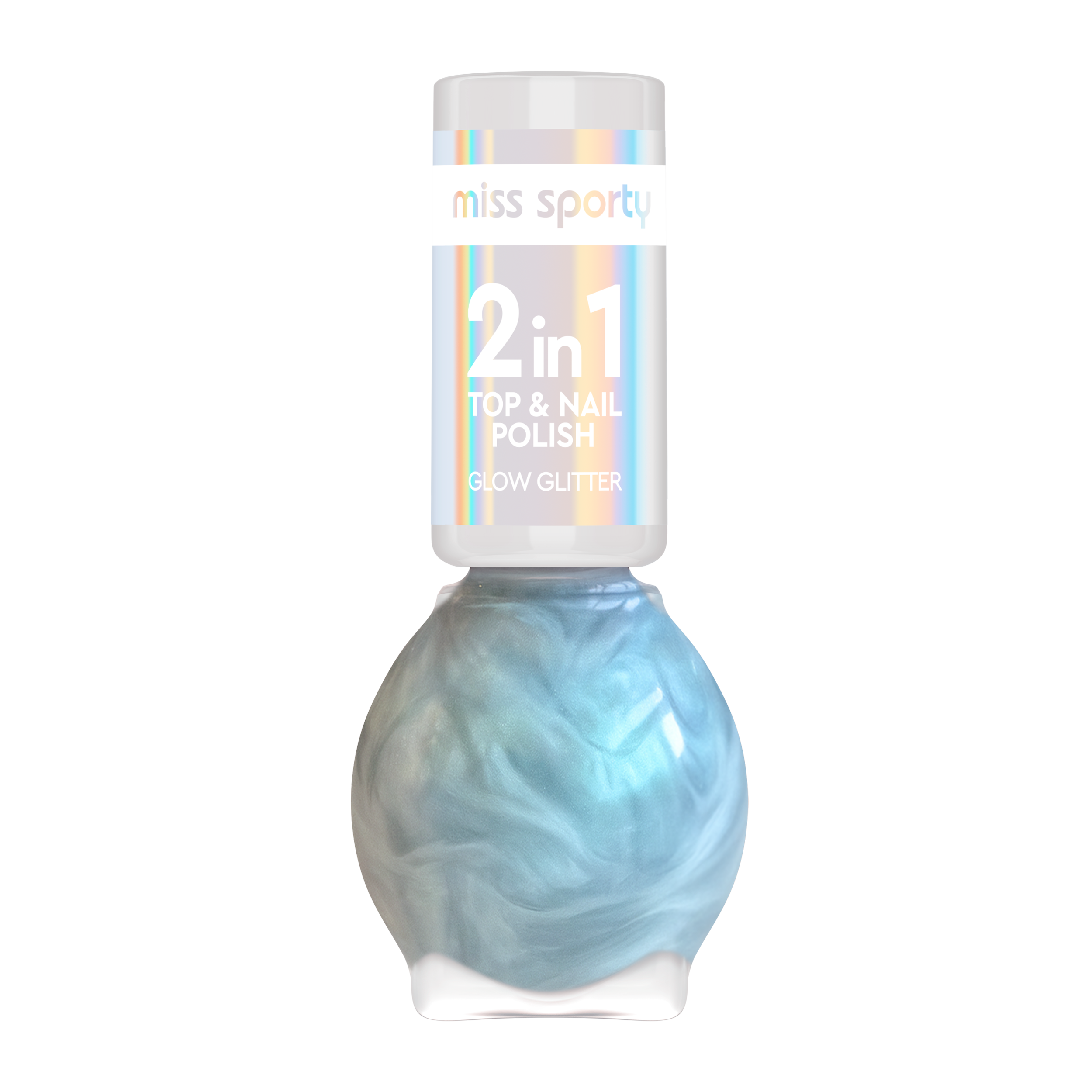 miss sporty Lak na nehty Glow Glitter 60