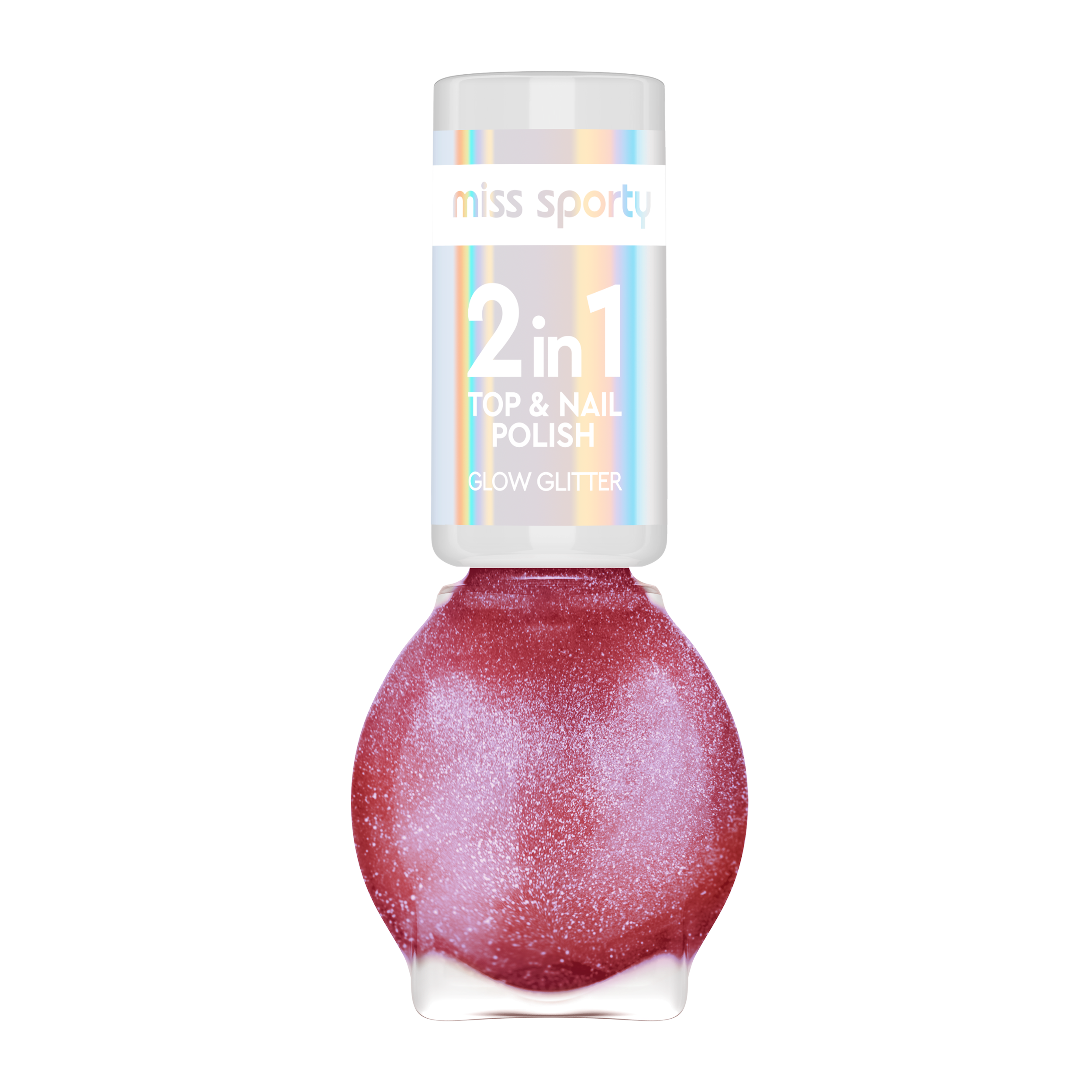 miss sporty Lak na nehty Glow Glitter 80