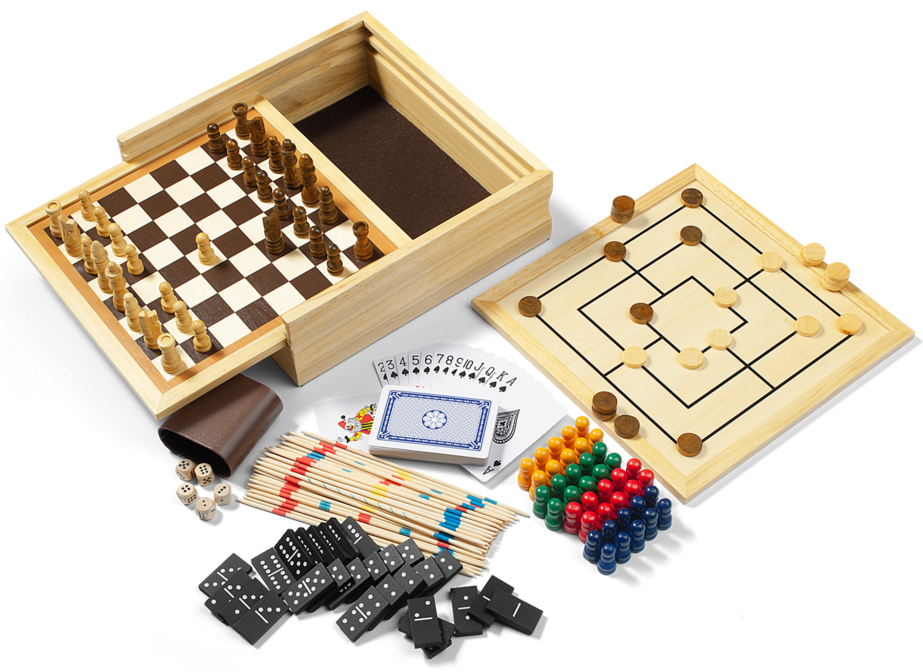 Dřevěná herní sada