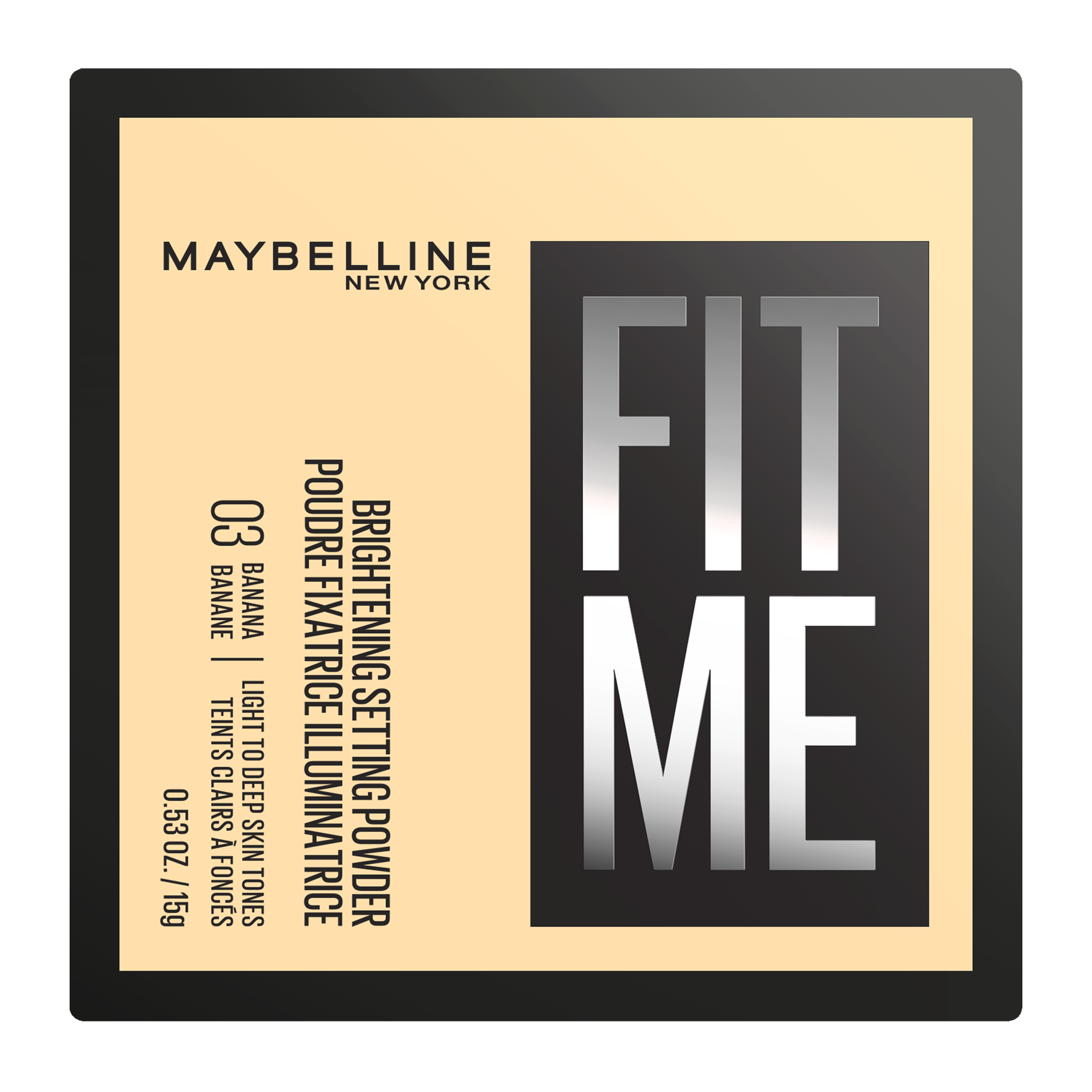 Maybelline Fixační pudr Fit Me 03 Banana 15 g