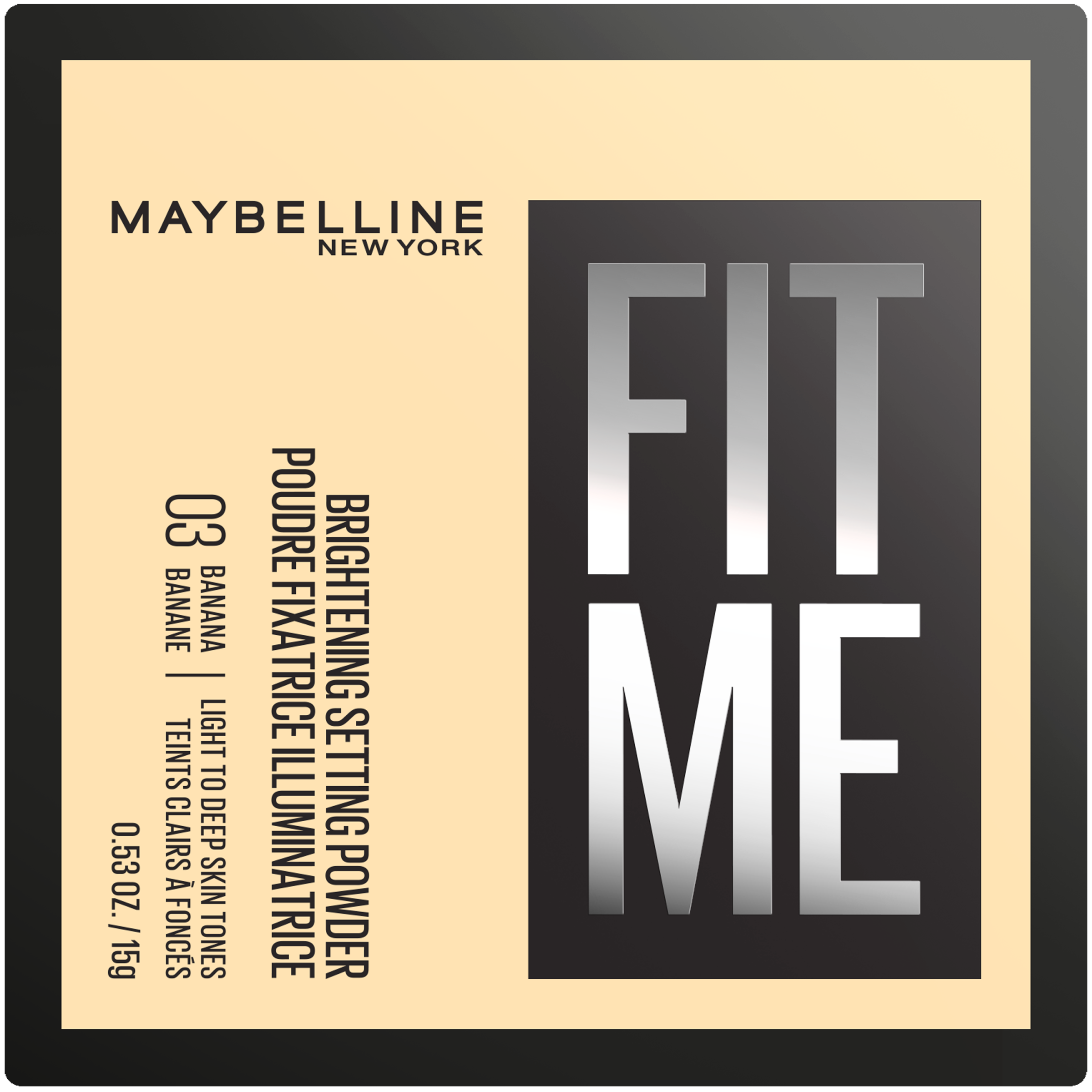 Maybelline Fixační pudr Fit Me 03 Banana 15 g