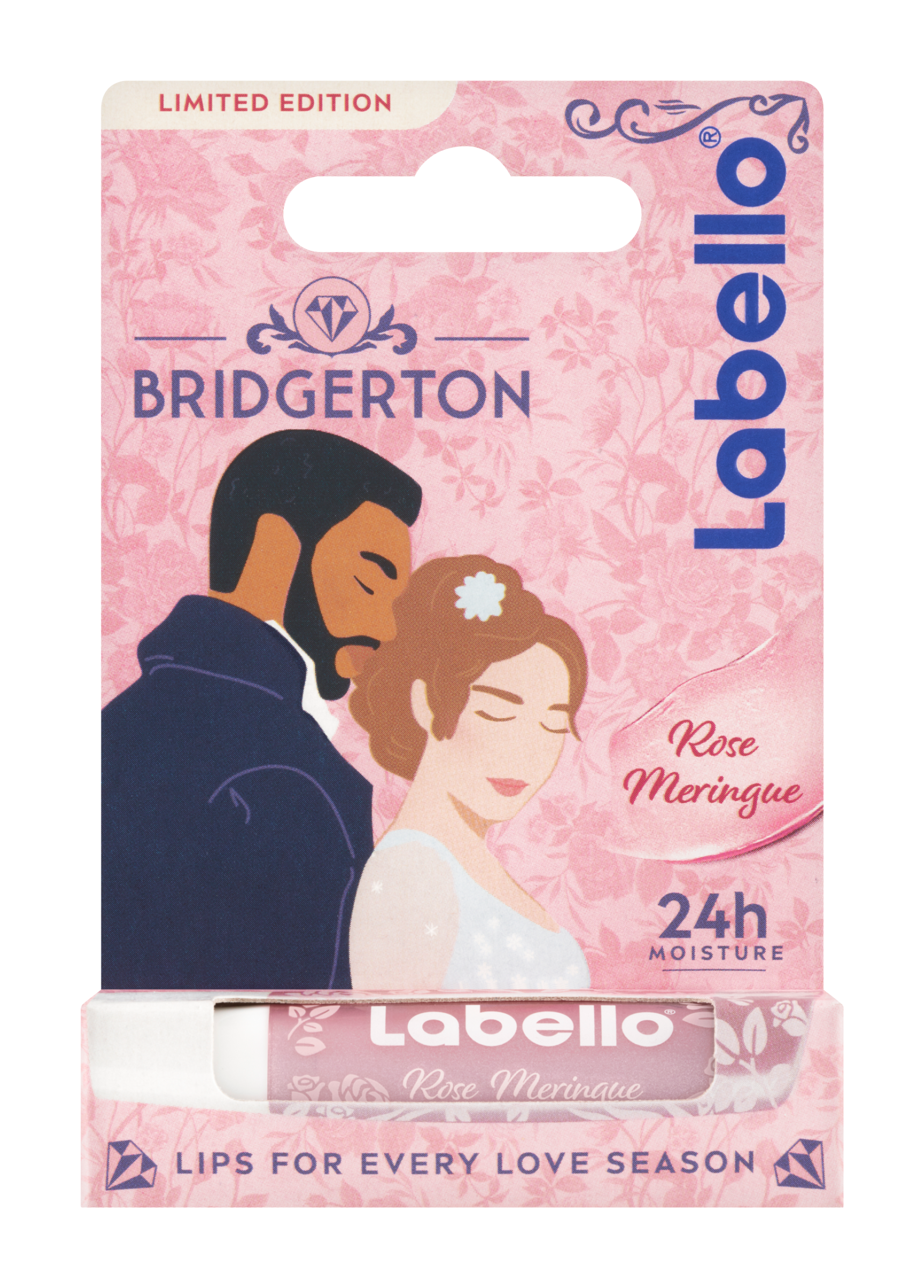 Labello Pečující balzám na rty Bridgerton Rose Meringue 4,8 g