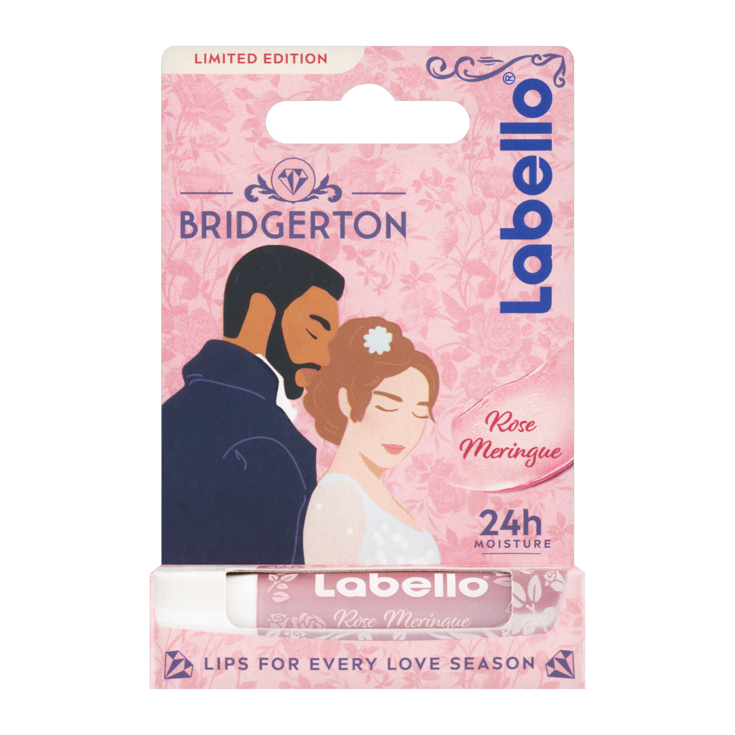 Pečující balzám na rty Bridgerton Rose Meringue