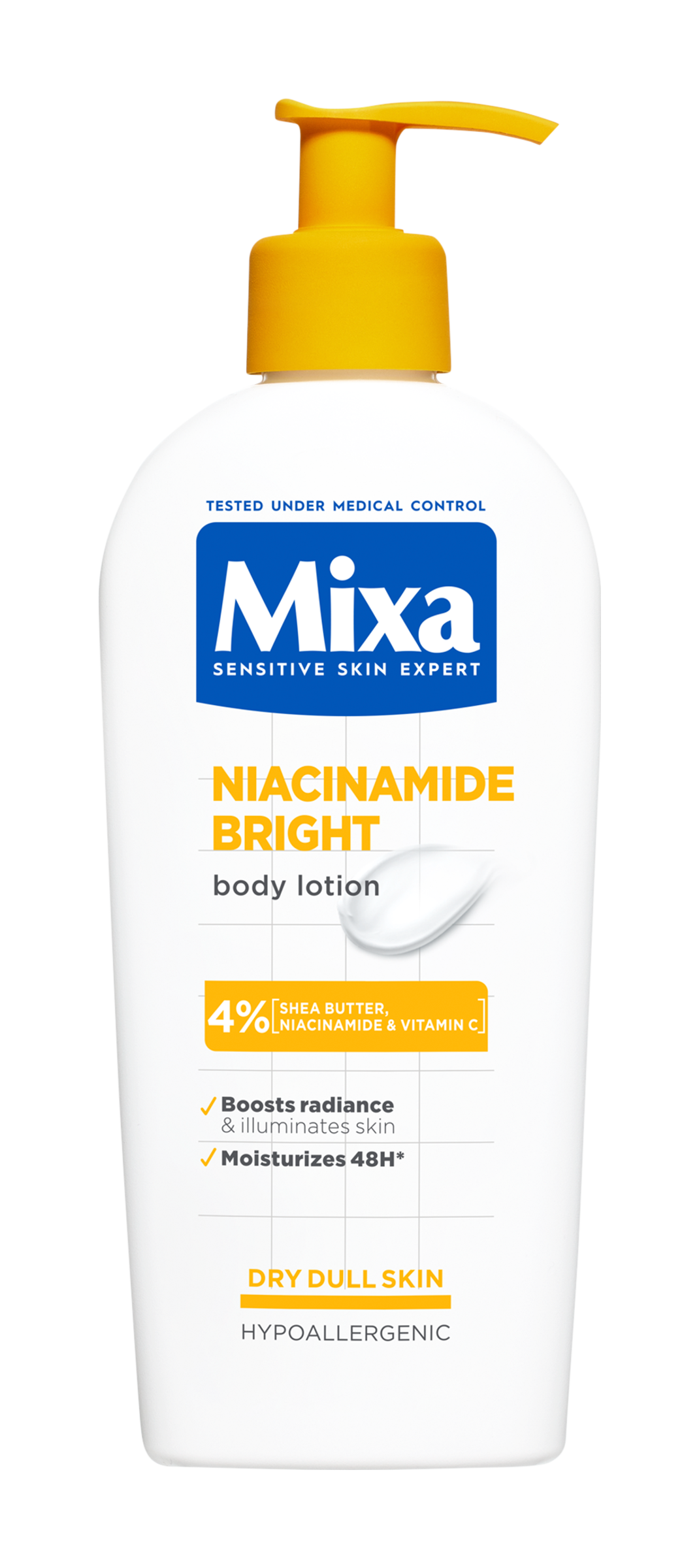 Mixa Tělové mléko Niacinamide Bright 250 ml